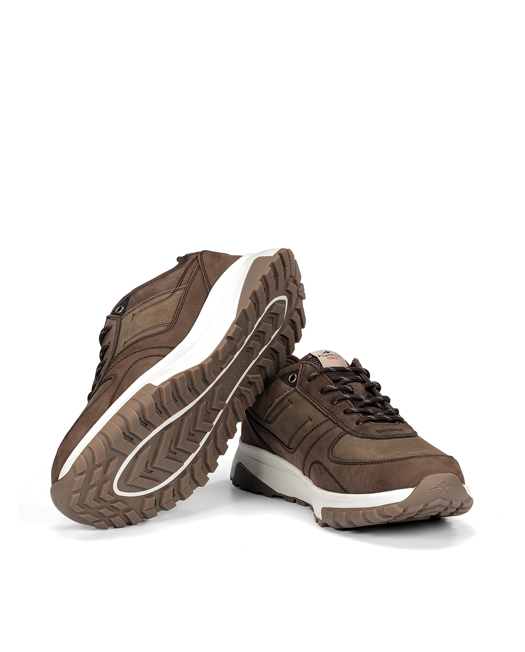 Zapatos de cordones de hombre fabricados en nobuck - Fluchos - Marrón piedra Marrón piedra-4