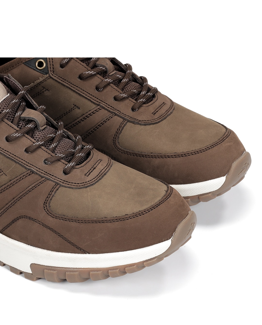 Zapatos de cordones de hombre fabricados en nobuck - Fluchos - Marrón piedra Marrón piedra-6