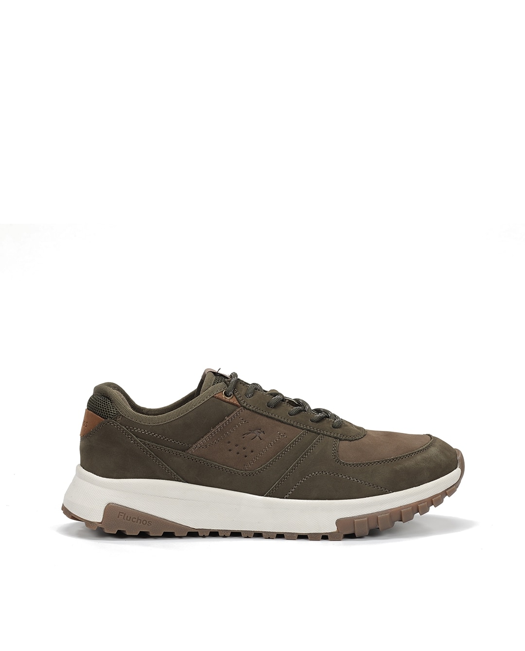 Zapatos de cordones de hombre fabricados en nobuck - Fluchos - Marrón oscuro Marrón oscuro-1