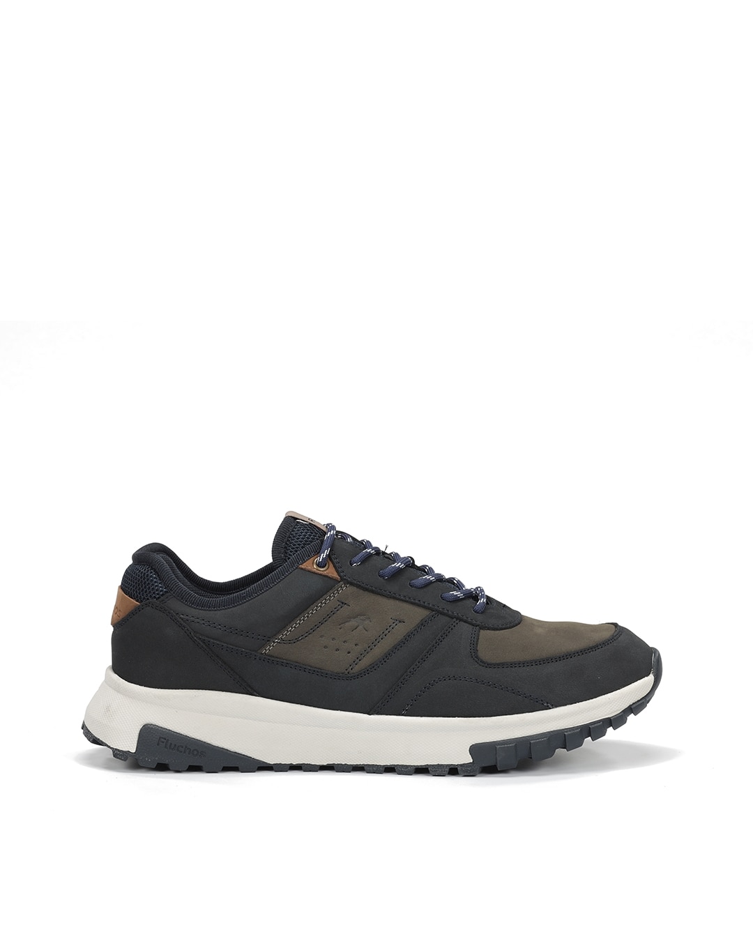 Imagen 0 de Zapatos de cordones de hombre fabricados en nobuck Negro