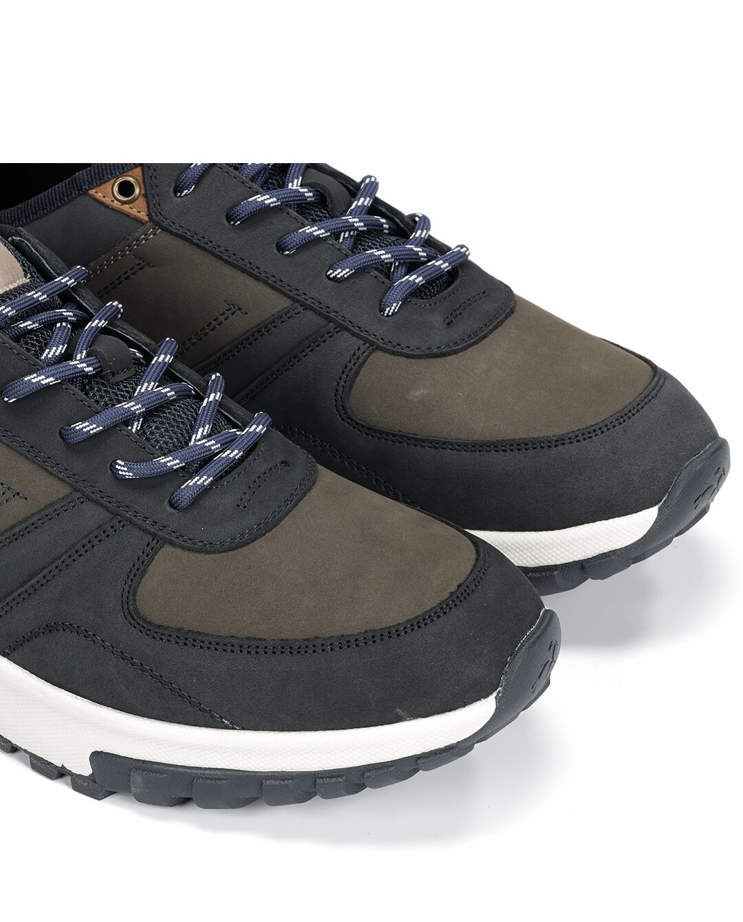 Zapatos de cordones de hombre fabricados en nobuck - Fluchos - Azul Azul-6