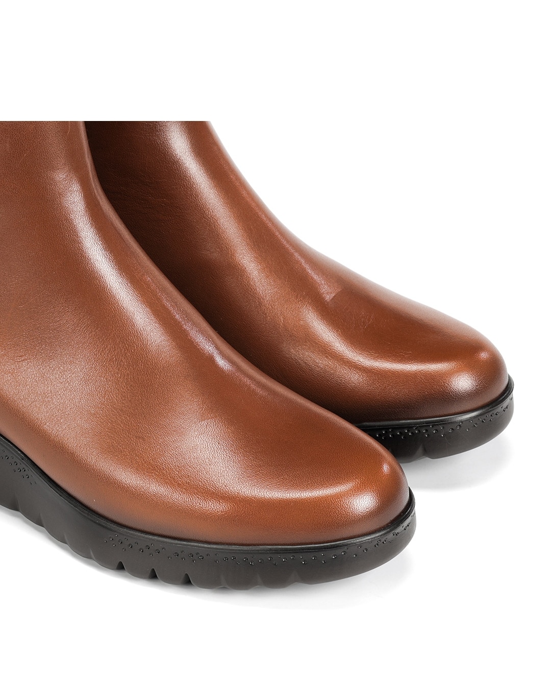 Botines de mujer fabricados en piel - Fluchos - Marrón claro Marrón claro-6