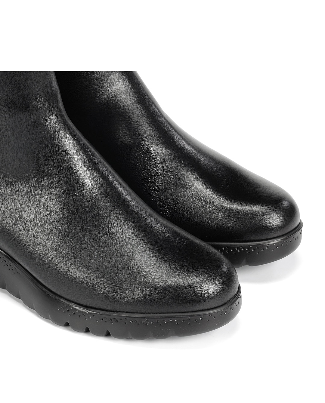 Botines de mujer fabricados en piel - Fluchos - Negro / Grafito Negro / Grafito-6