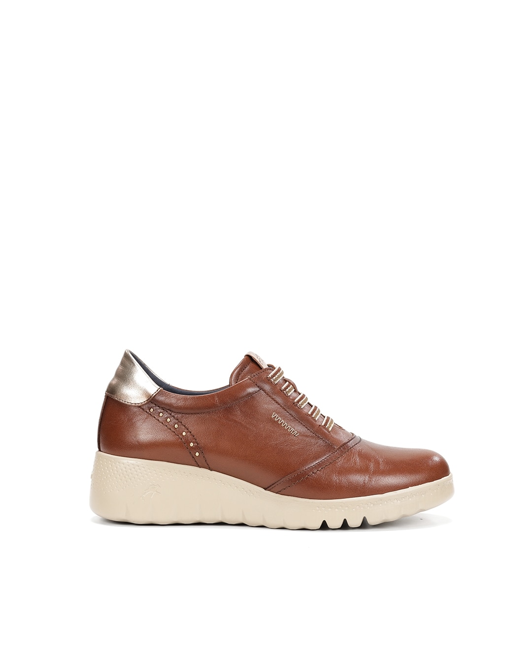Zapatos de cordones de mujer fabricados en piel - Fluchos - Marrón / Naranja Marrón / Naranja-1