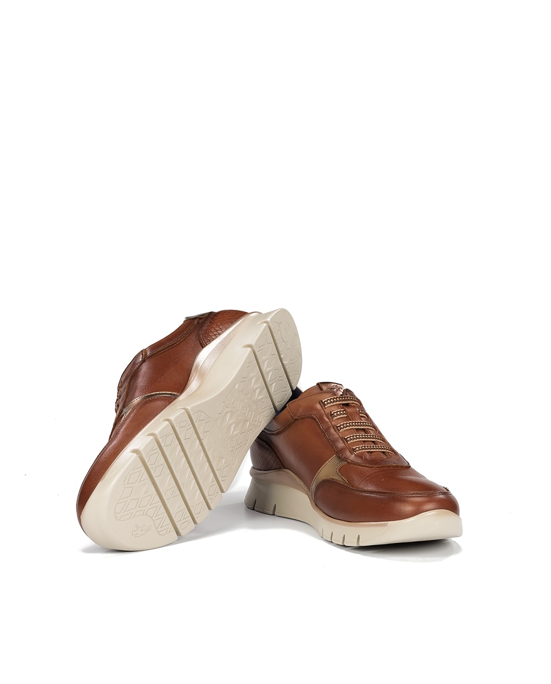 Zapatos de cordones de mujer fabricados en piel - Fluchos - Marrón Marrón-4