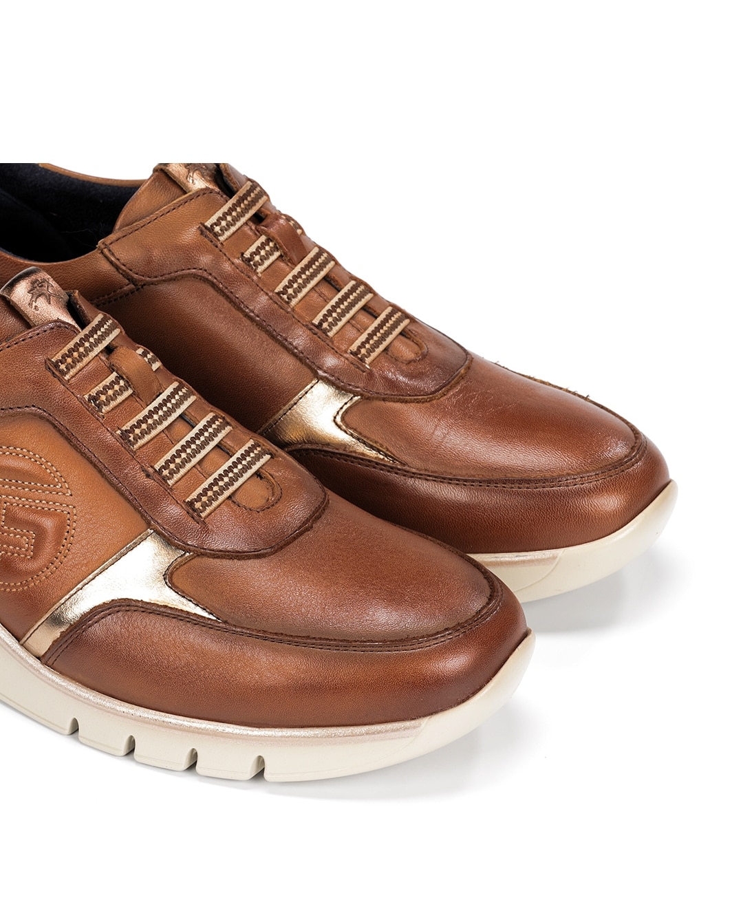 Zapatos de cordones de mujer fabricados en piel - Fluchos - Marrón Marrón-6