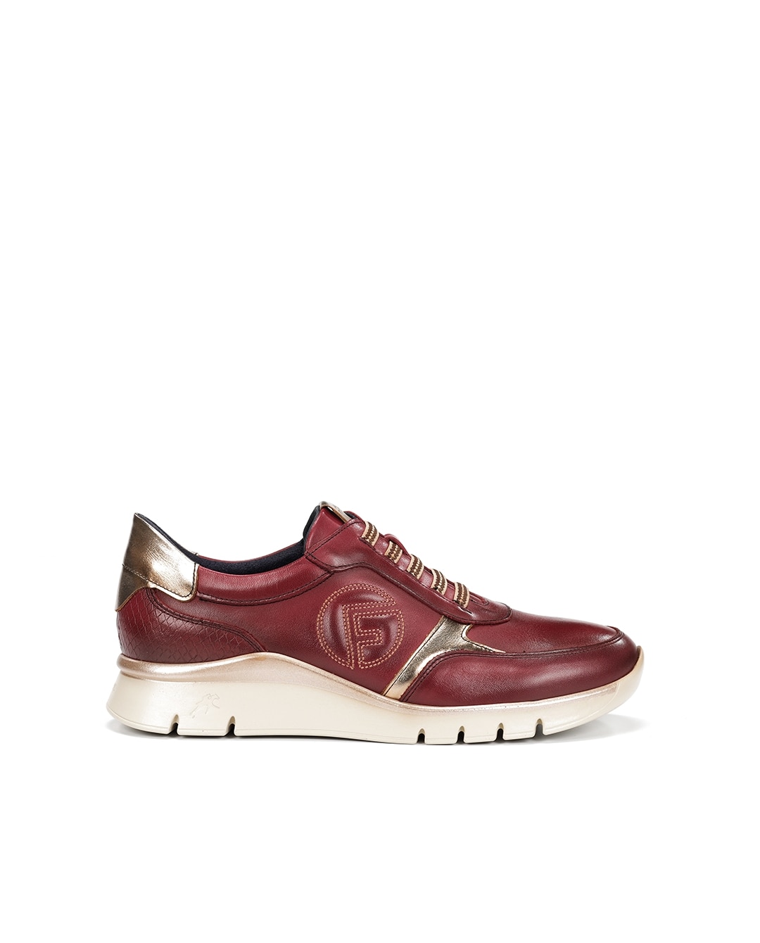 Zapatos de cordones de mujer fabricados en piel - Fluchos - Burdeos Burdeos-1