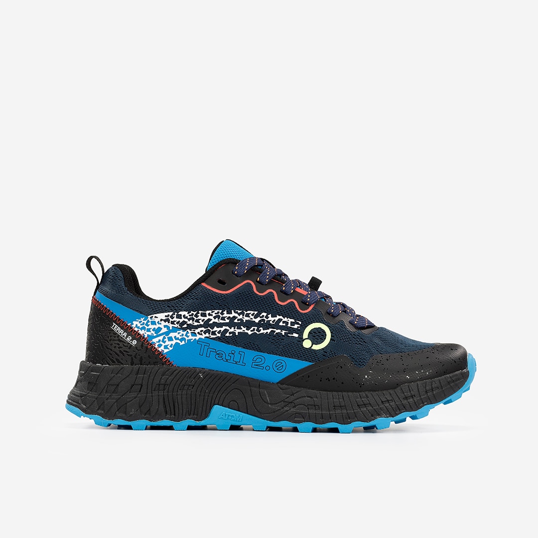 Atom Zapatillas de trail running de hombre Azul / Negro