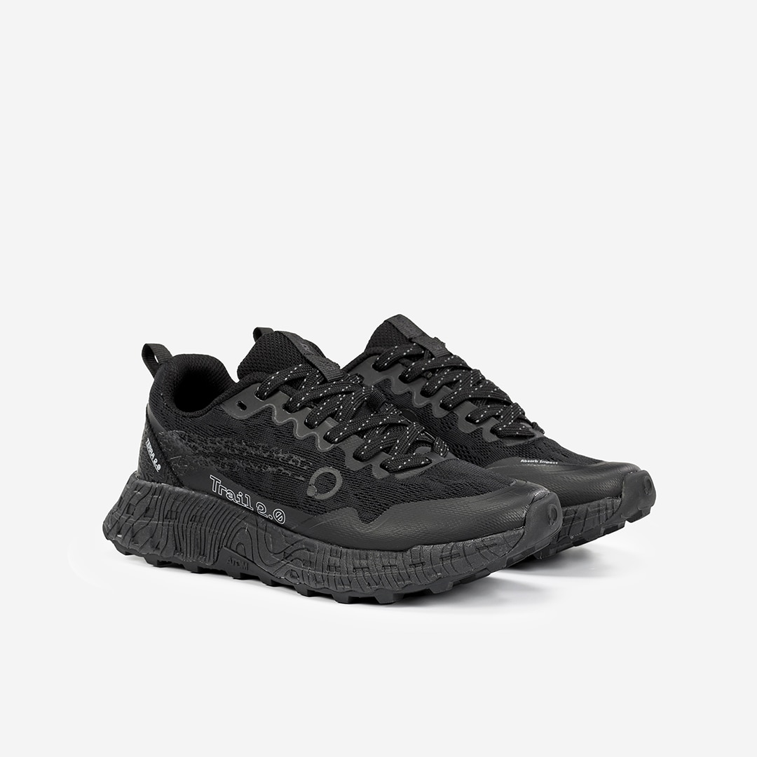 Zapatillas de trail running de mujer Atom - Negro Negro-4
