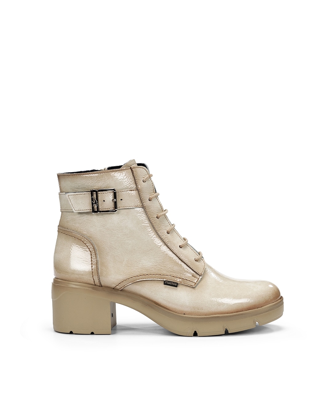Fluchos - Botines de mujer fabricados en charol.