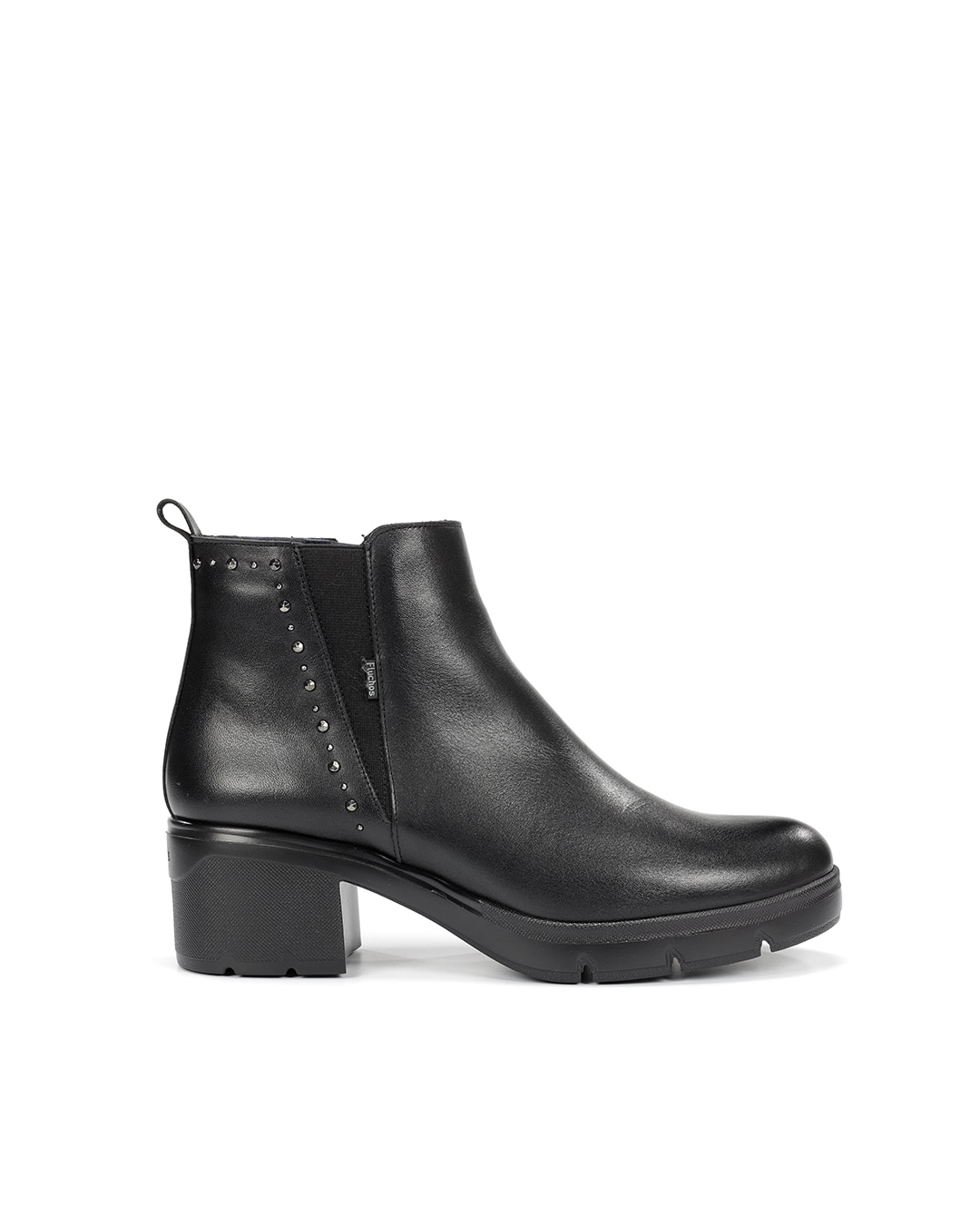 Botines de mujer fabricados en piel - Fluchos - Gris oscuro Gris oscuro-1