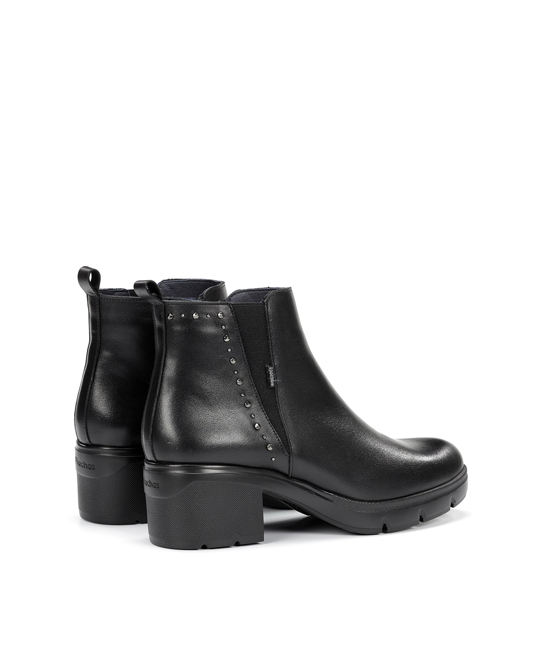 Botines de mujer fabricados en piel - Fluchos - Gris oscuro Gris oscuro-2