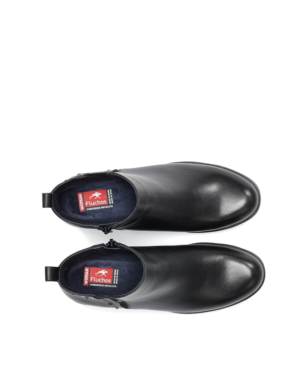 Botines de mujer fabricados en piel - Fluchos - Gris oscuro Gris oscuro-5