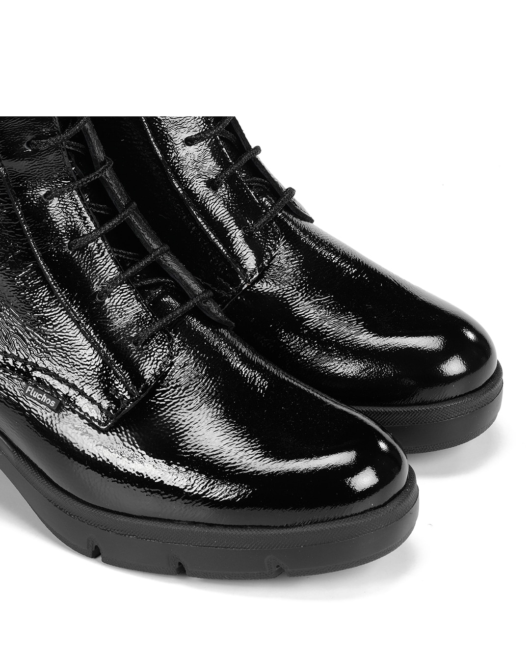 Botines de mujer fabricados en charol - Fluchos - Negro Negro-6
