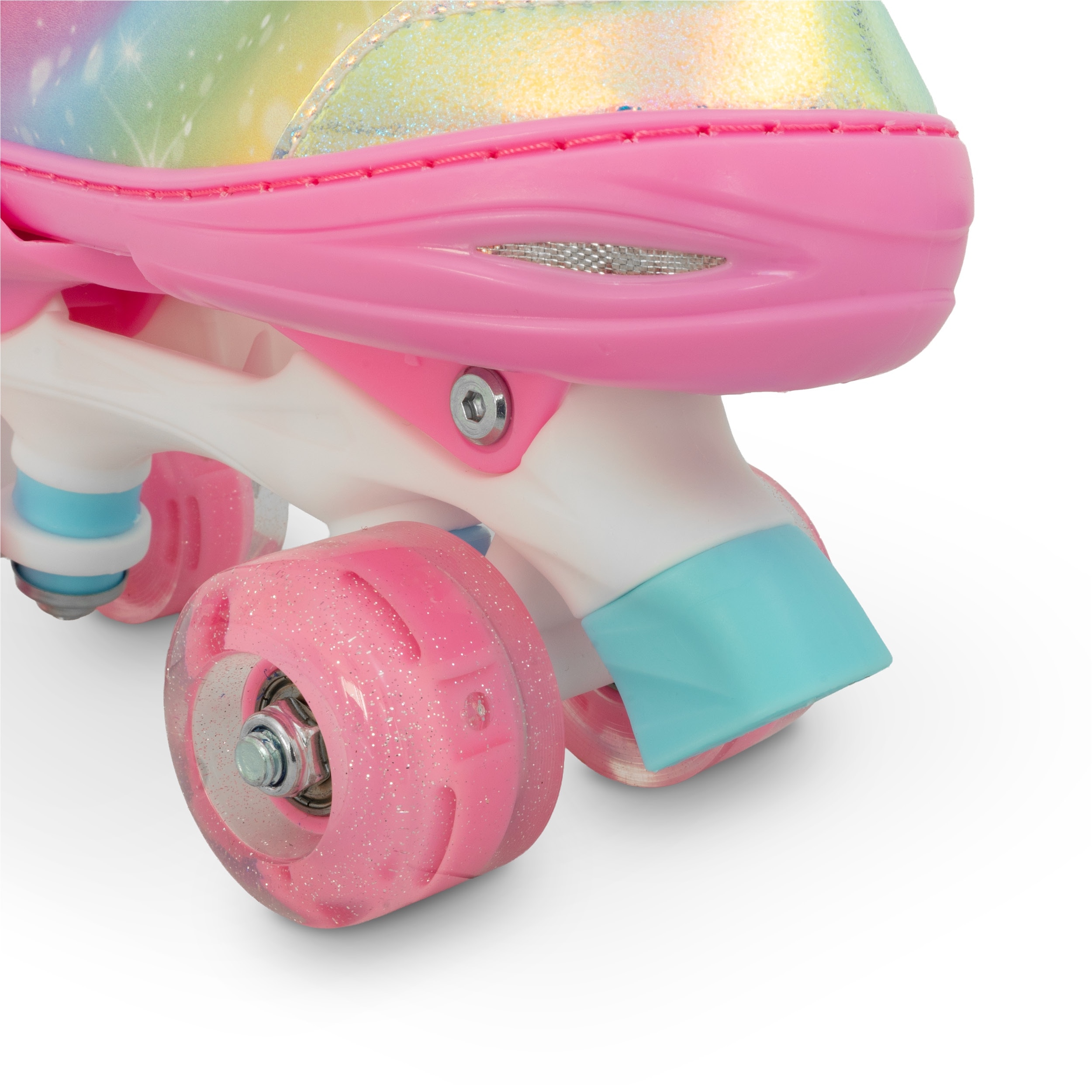 Patines 4 ruedas luz Blossom Olsson talla ajustable - Rosa Rosa-6