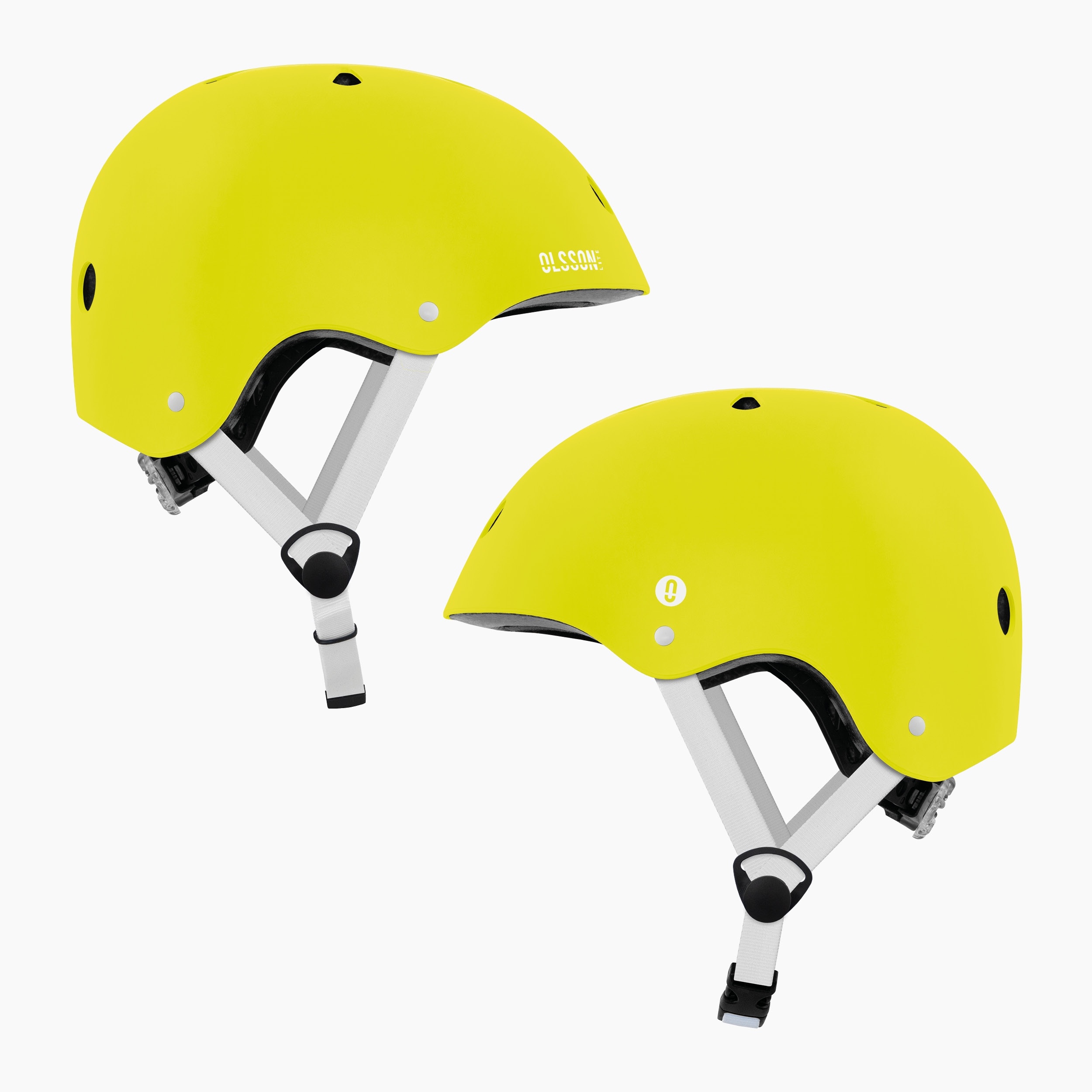 Casco Infantil Olsson Hero - Blanco Verde-5