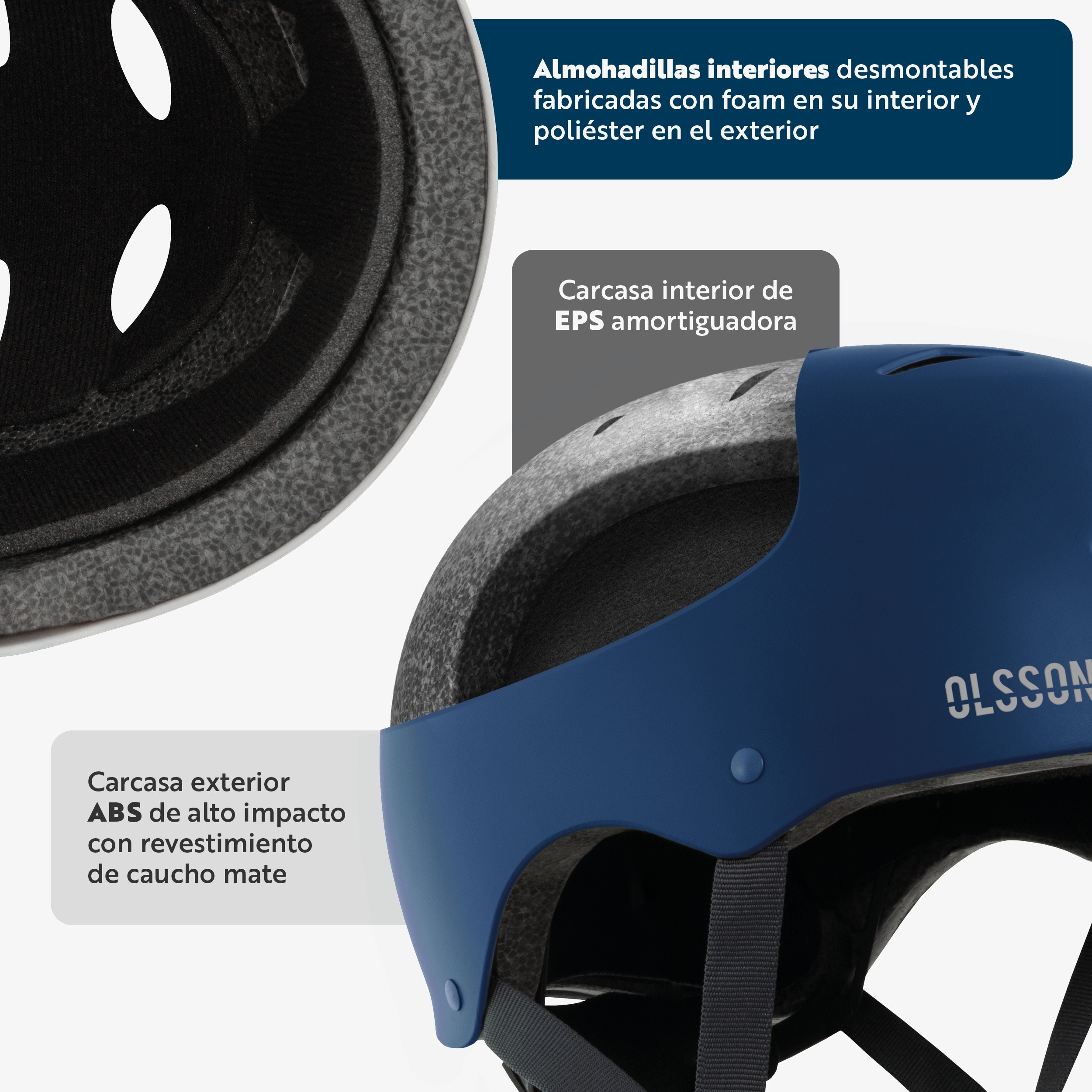 Casco Olsson Urban Rider - Azul Azul-2