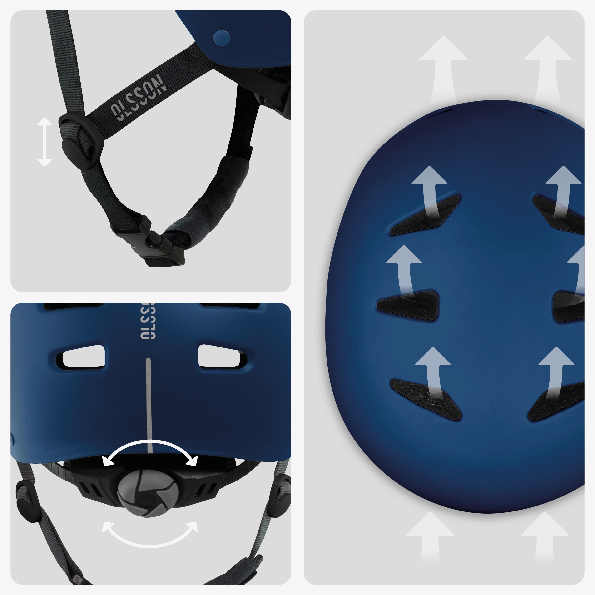 Casco Olsson Urban Rider - Azul Azul-4