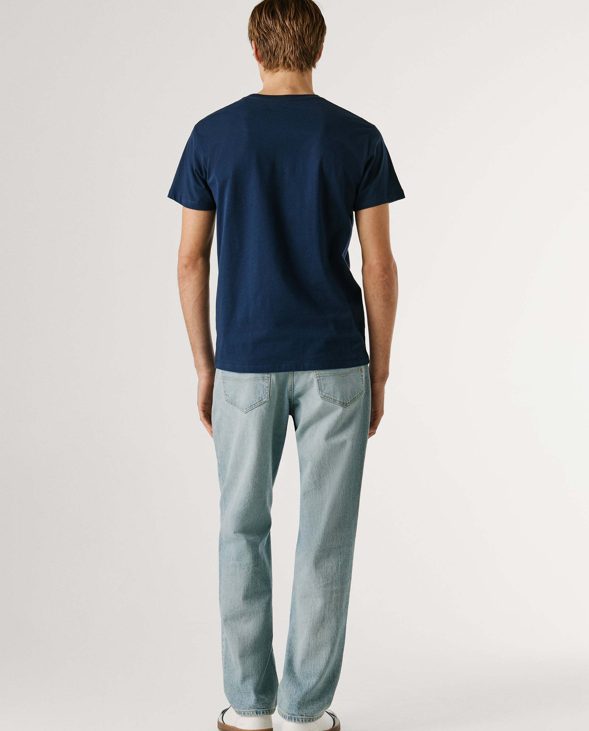 Camiseta de hombre logo estampado fit regular - Pepe Jeans - Azul Azul-3