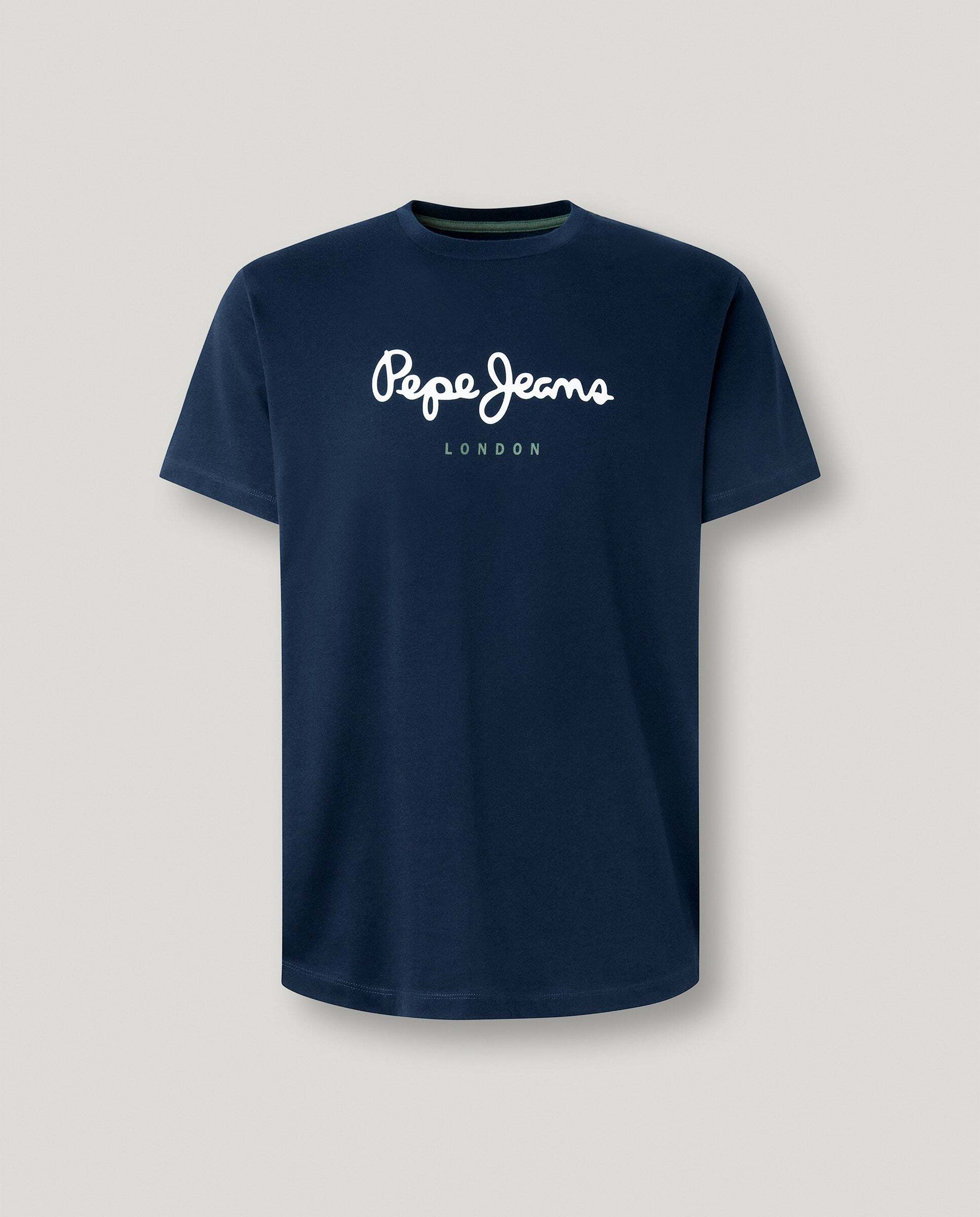 Camiseta de hombre logo estampado fit regular - Pepe Jeans - Azul Azul-8