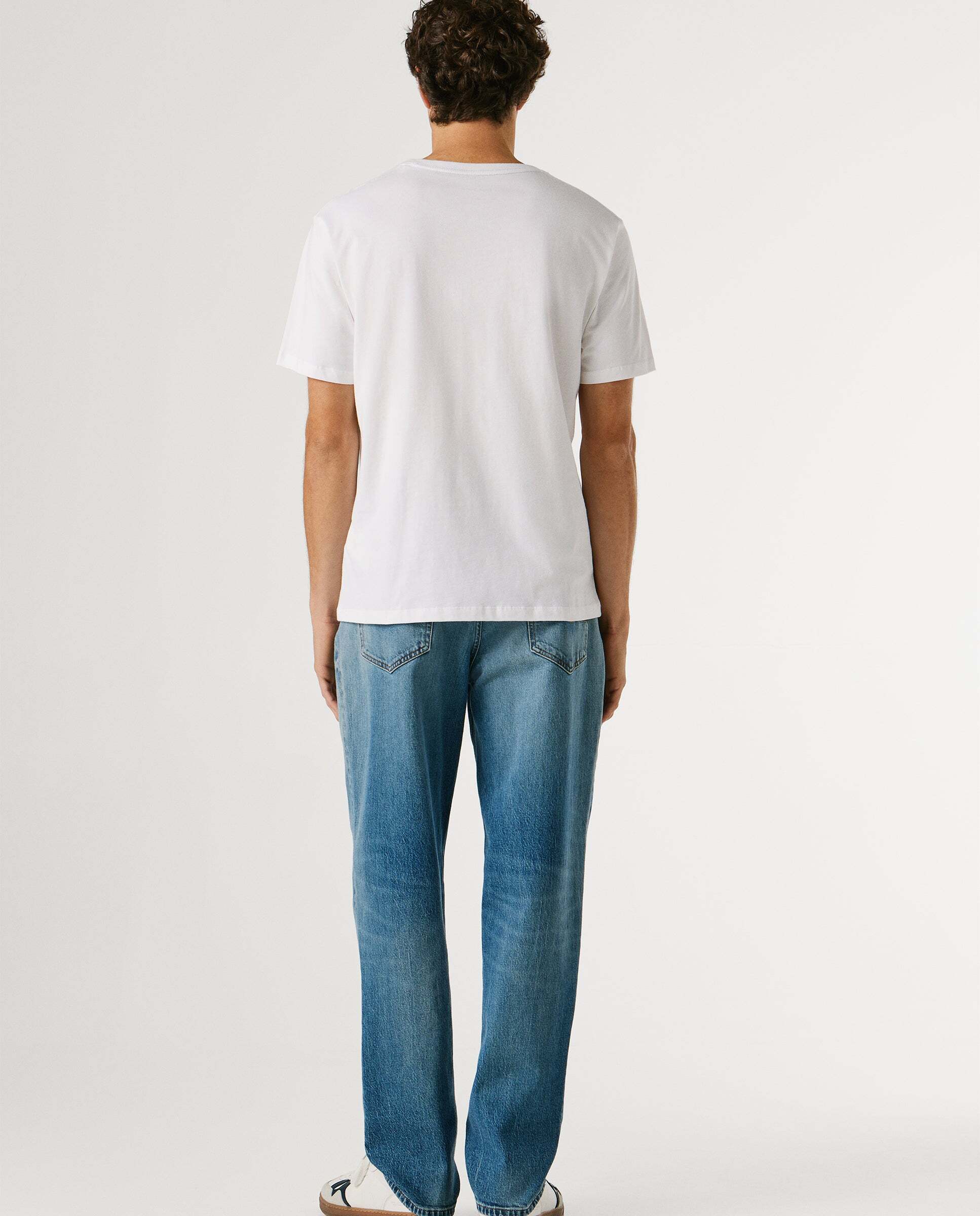 Camiseta de hombre logo estampado fit regular - Pepe Jeans - Blanco Blanco-3