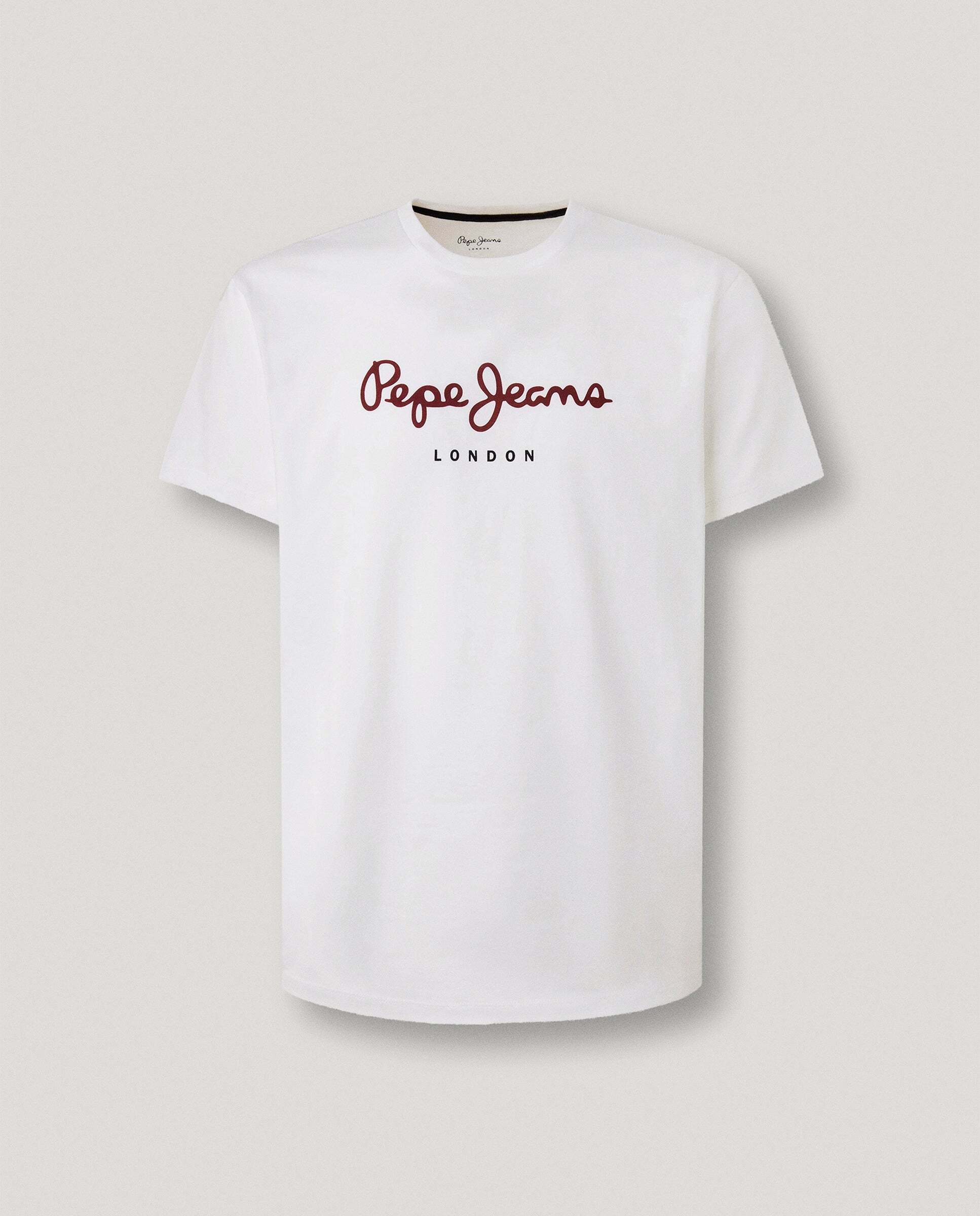 Camiseta de hombre logo estampado fit regular - Pepe Jeans - Blanco Blanco-9