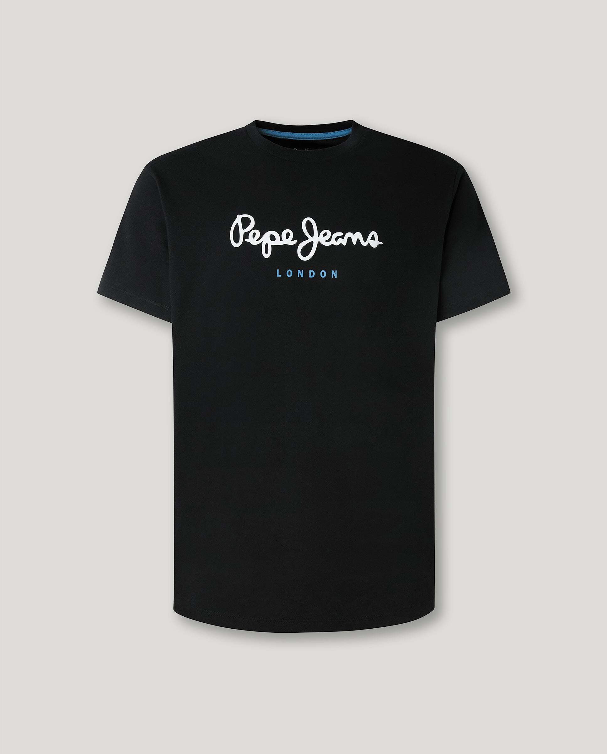 Camiseta de hombre logo estampado fit regular - Pepe Jeans - Negro Negro-8