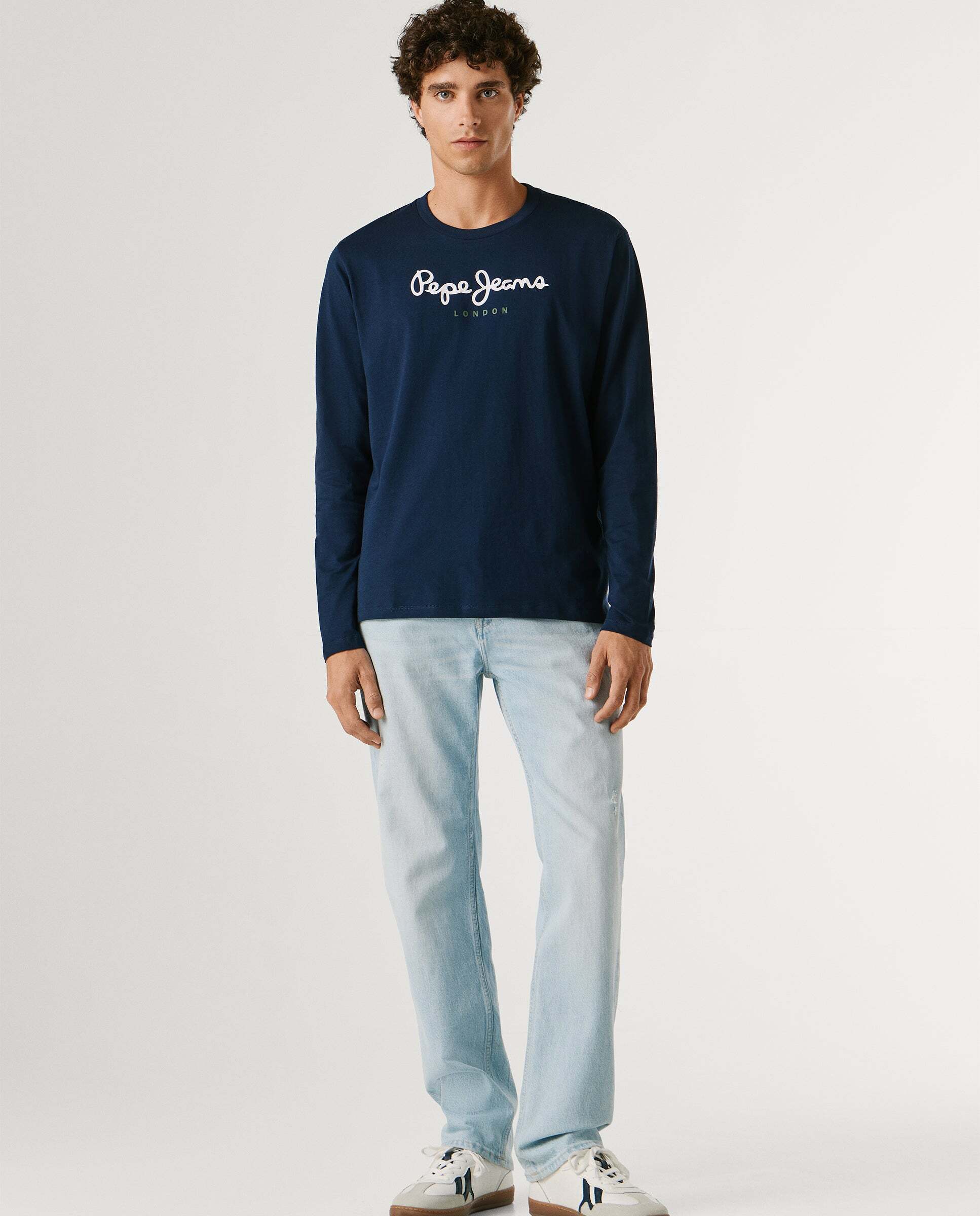 Camiseta de hombre manga larga fit regular - Pepe Jeans - Azul Azul-2