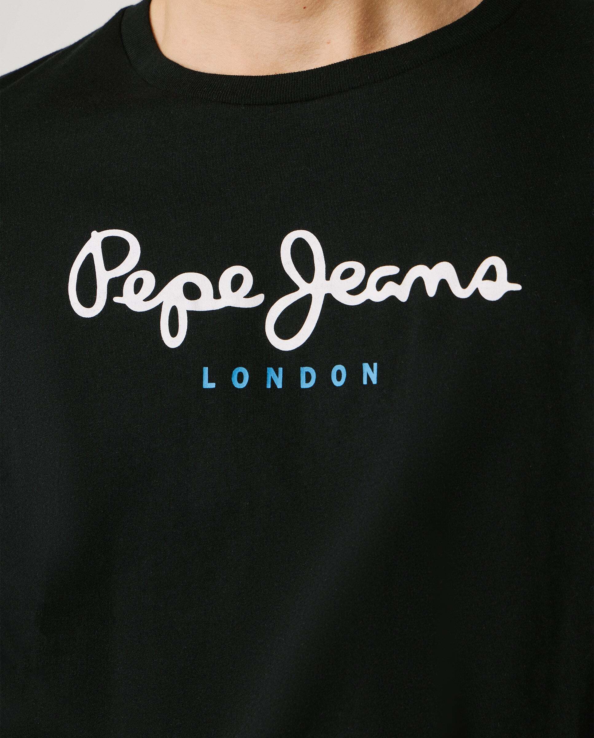 Camiseta de hombre manga larga fit regular - Pepe Jeans - Negro Negro-7