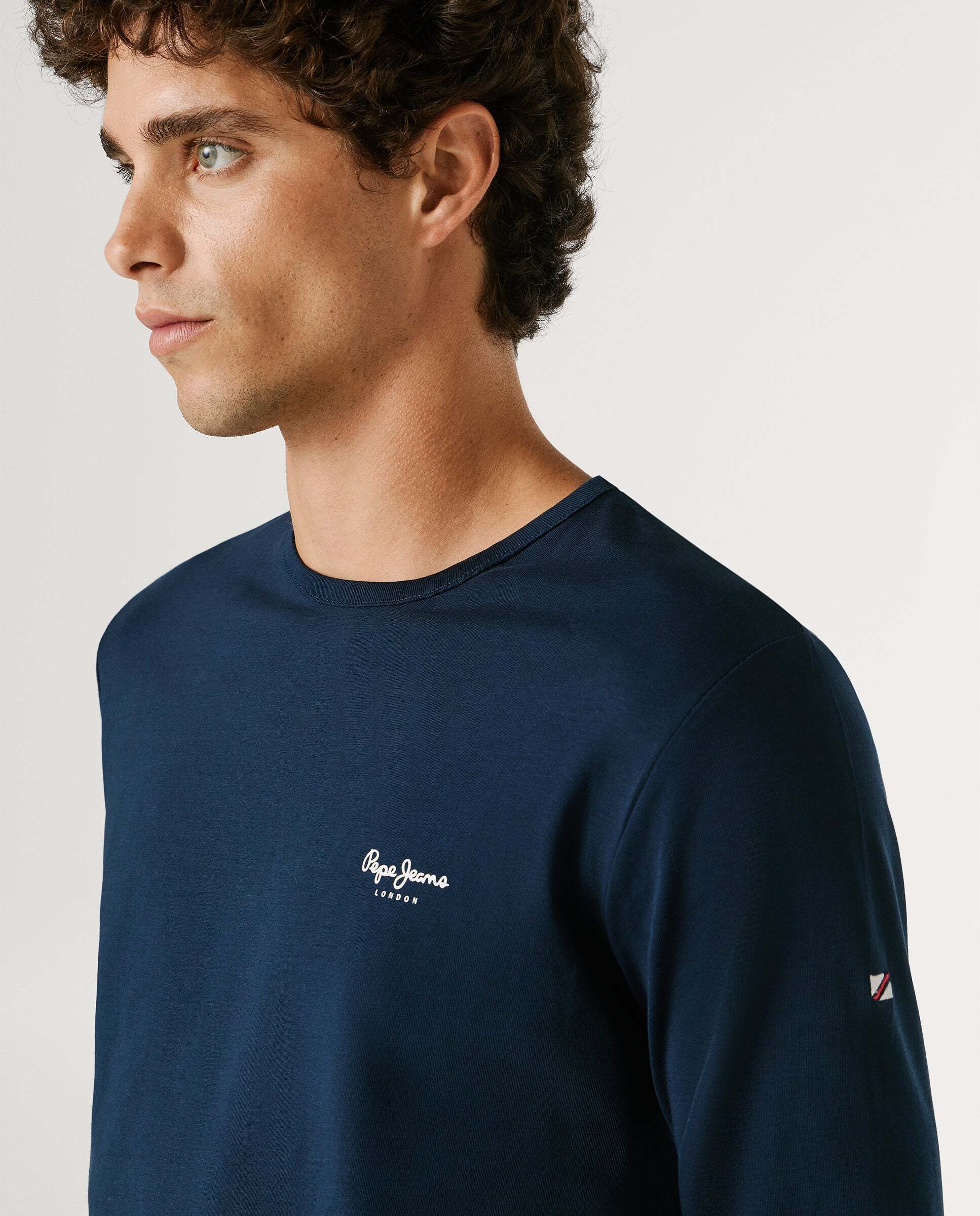 Camiseta de hombre manga larga fit slim - Pepe Jeans - Azul Azul-4