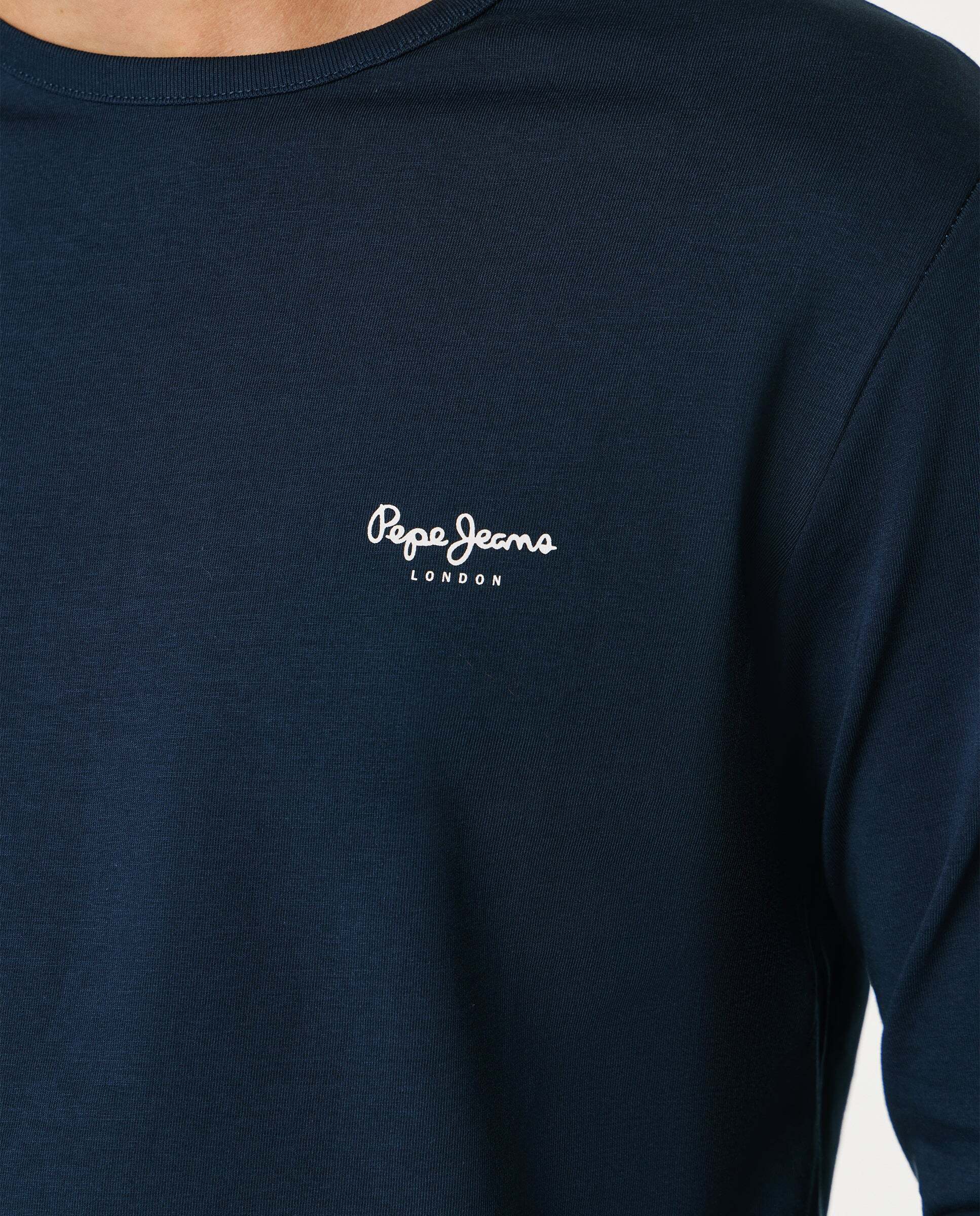 Camiseta de hombre manga larga fit slim - Pepe Jeans - Azul Azul-5