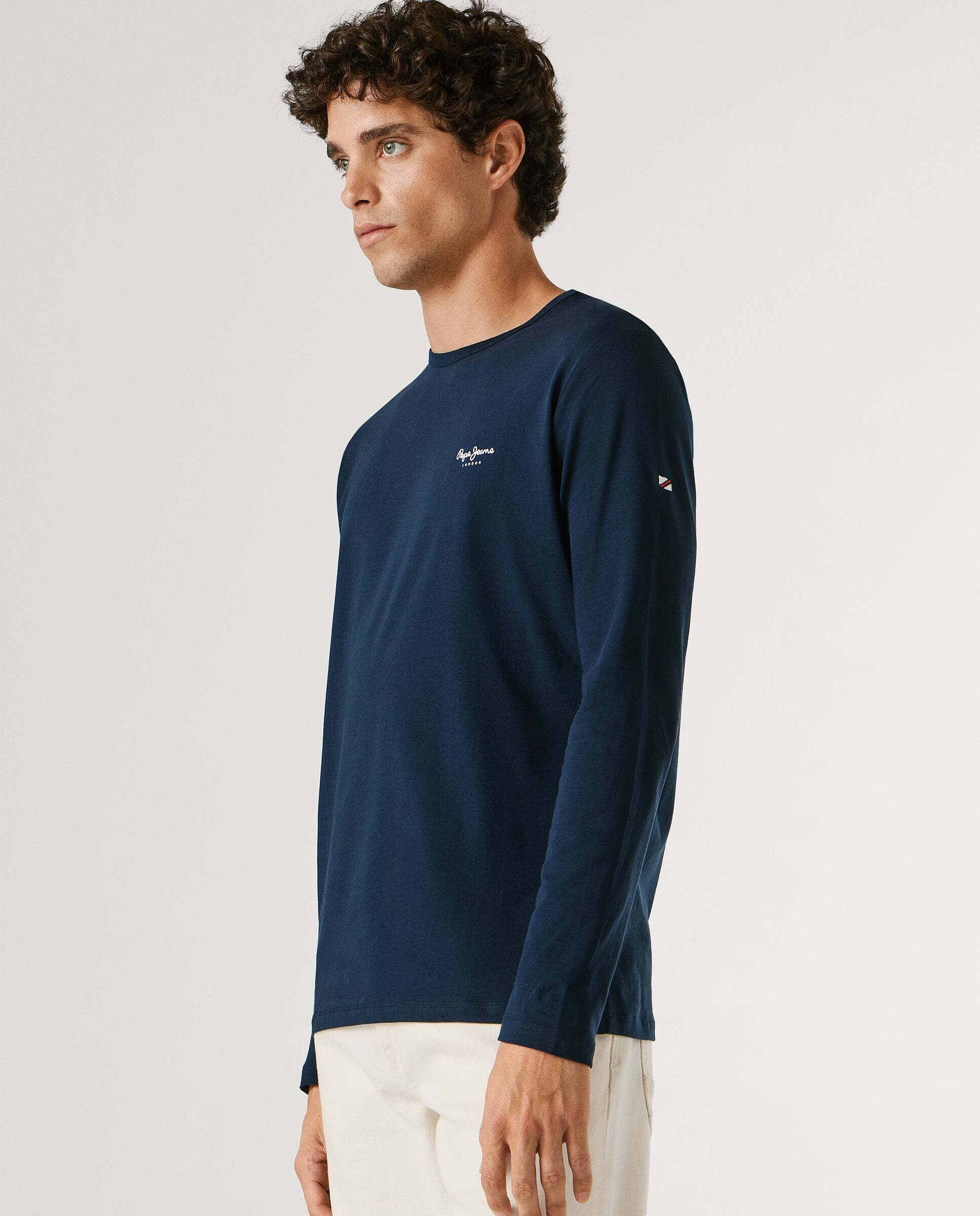 Camiseta de hombre manga larga fit slim - Pepe Jeans - Azul Azul-6