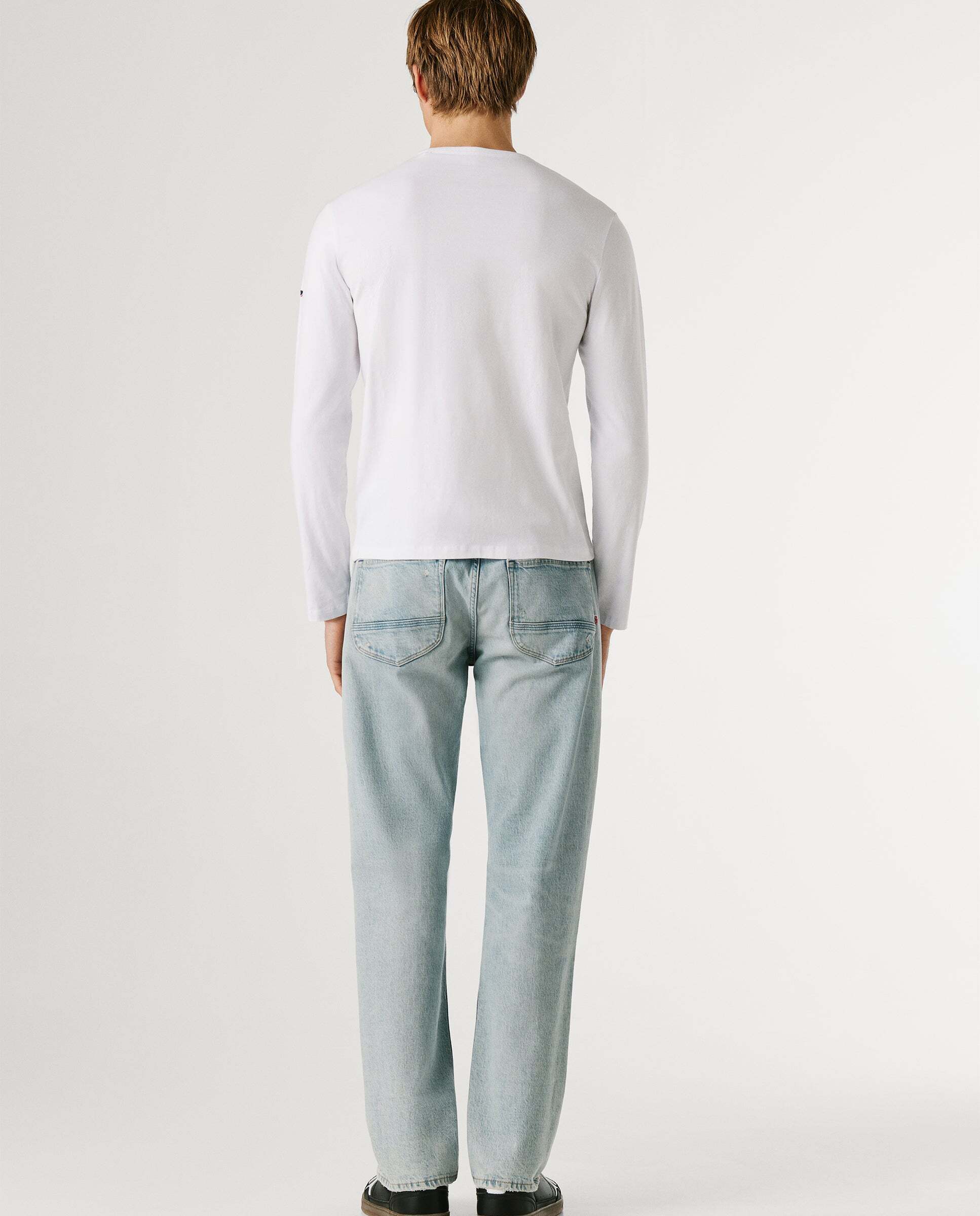 Imagen 3 de Camiseta de hombre manga larga fit slim - Pepe Jeans - Blanco Blanco