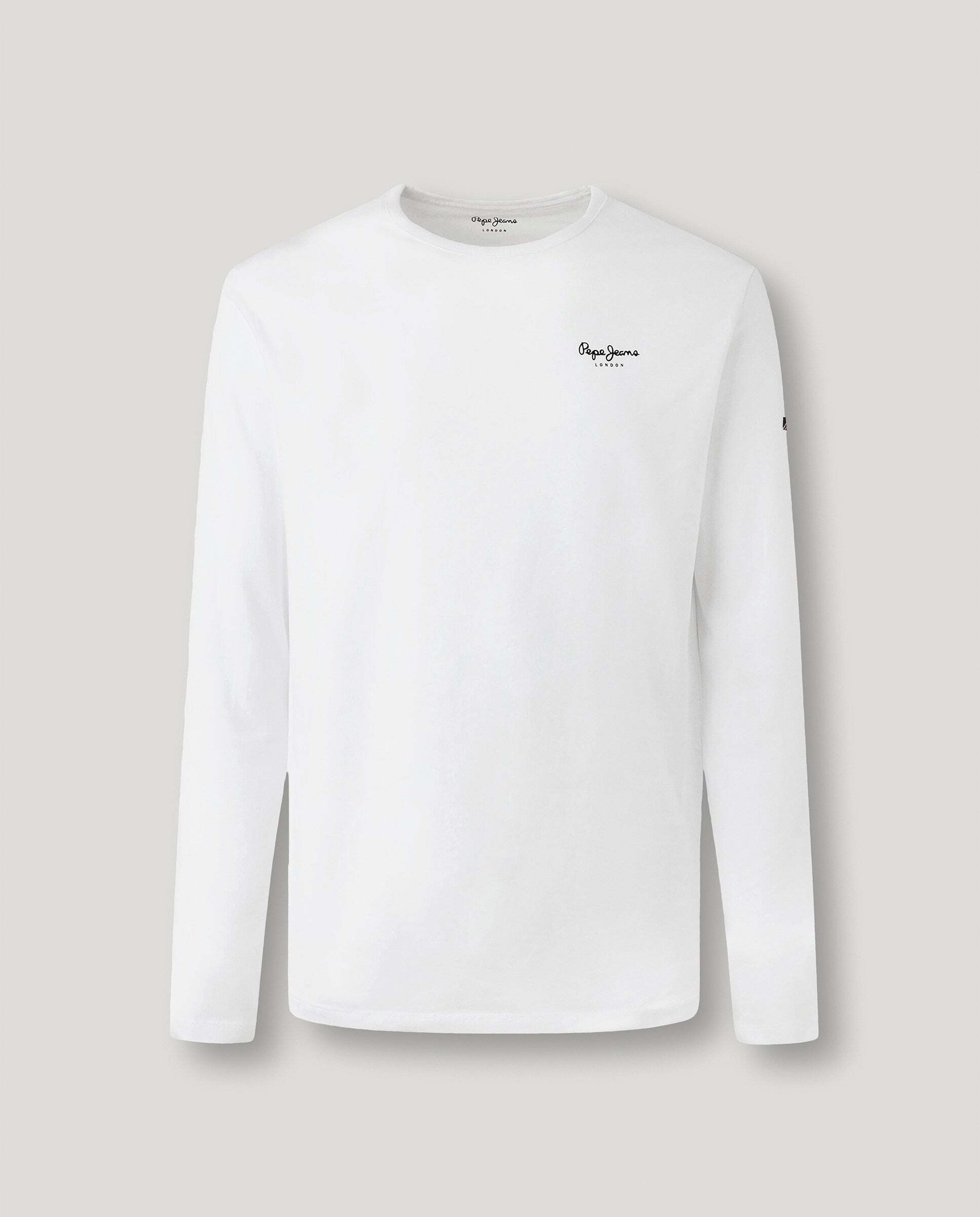 Imagen 9 de Camiseta de hombre manga larga fit slim - Pepe Jeans - Blanco Blanco