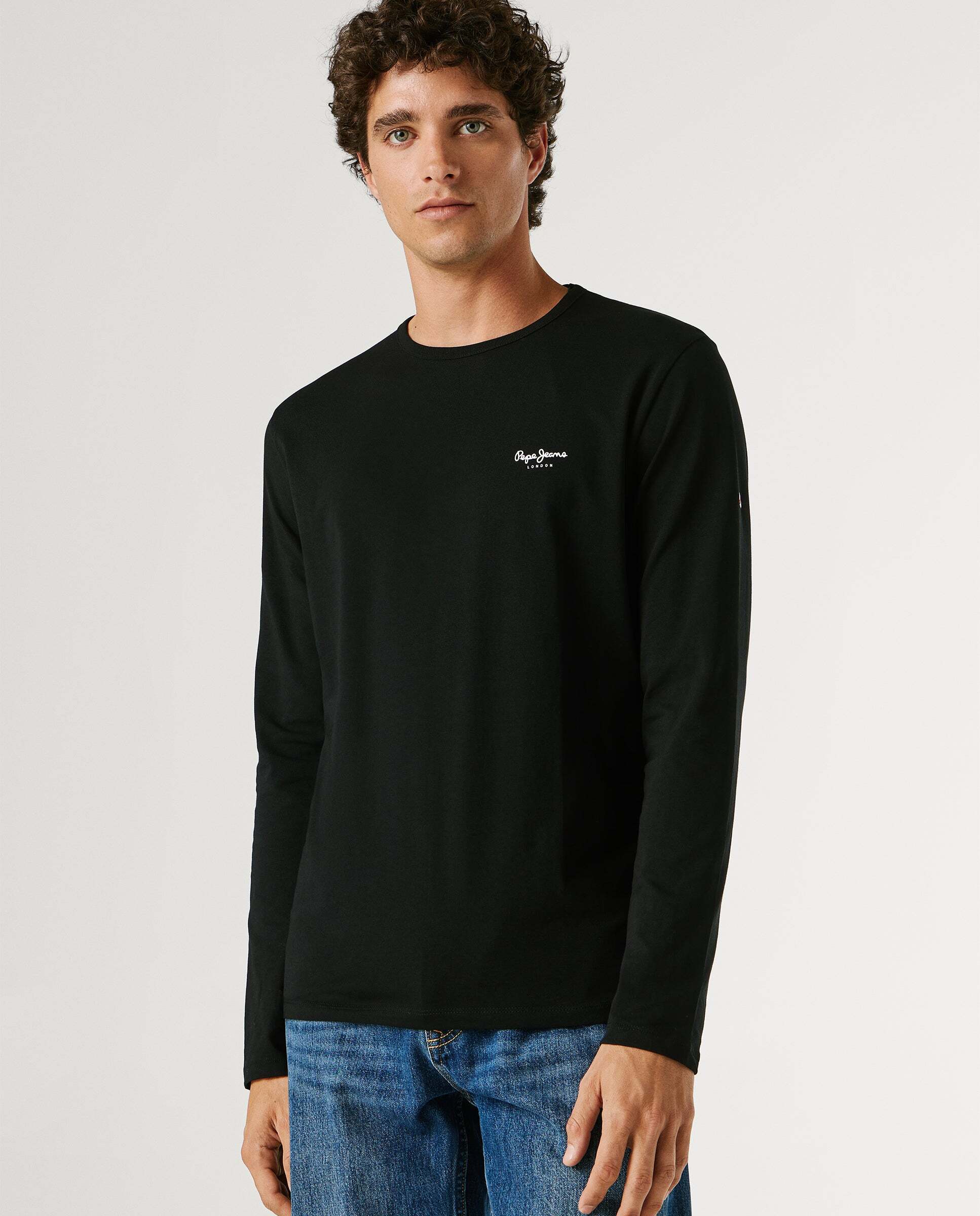 Imagen 1 de Camiseta de hombre manga larga fit slim - Pepe Jeans - Negro Negro