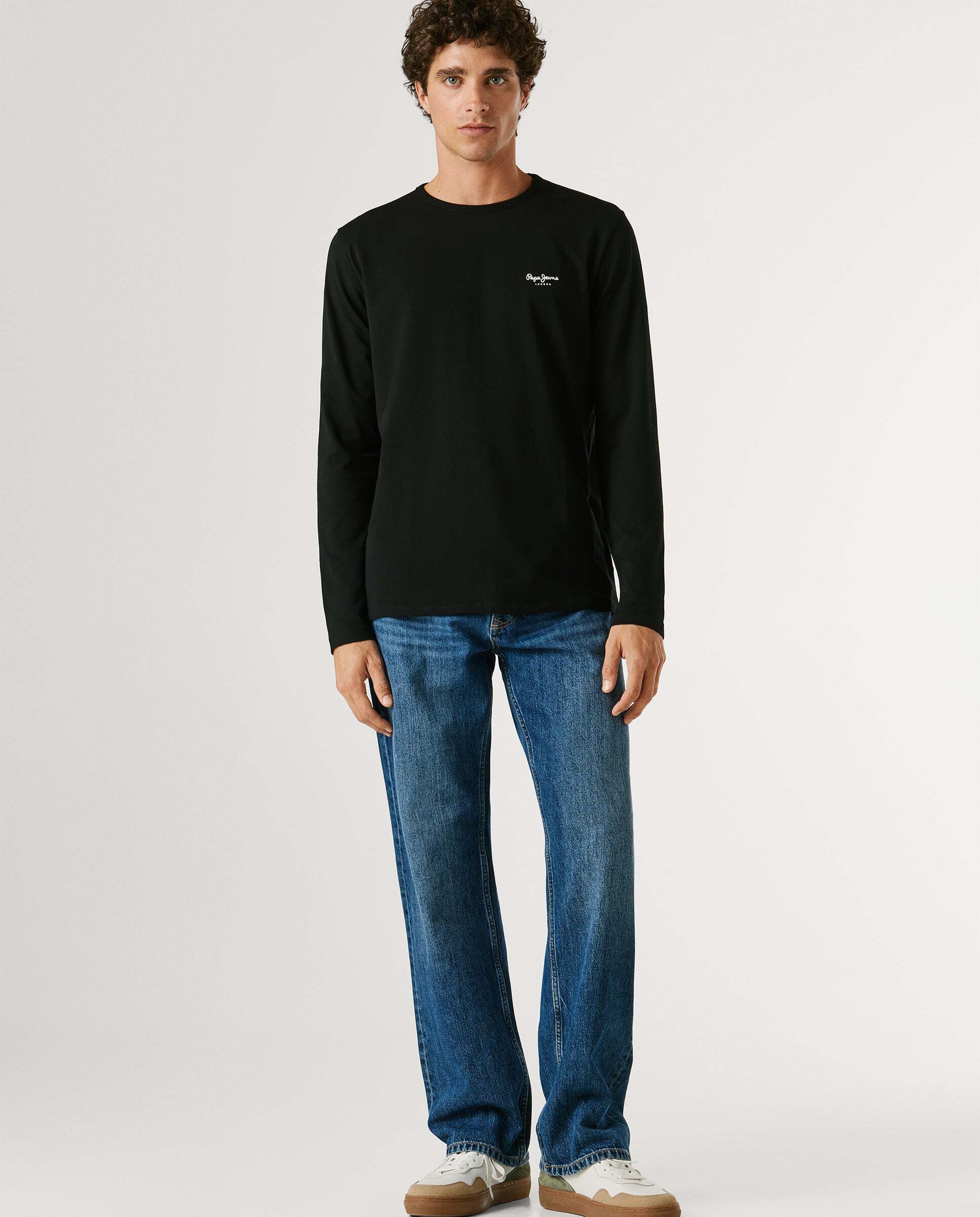 Imagen 2 de Camiseta de hombre manga larga fit slim - Pepe Jeans - Negro Negro