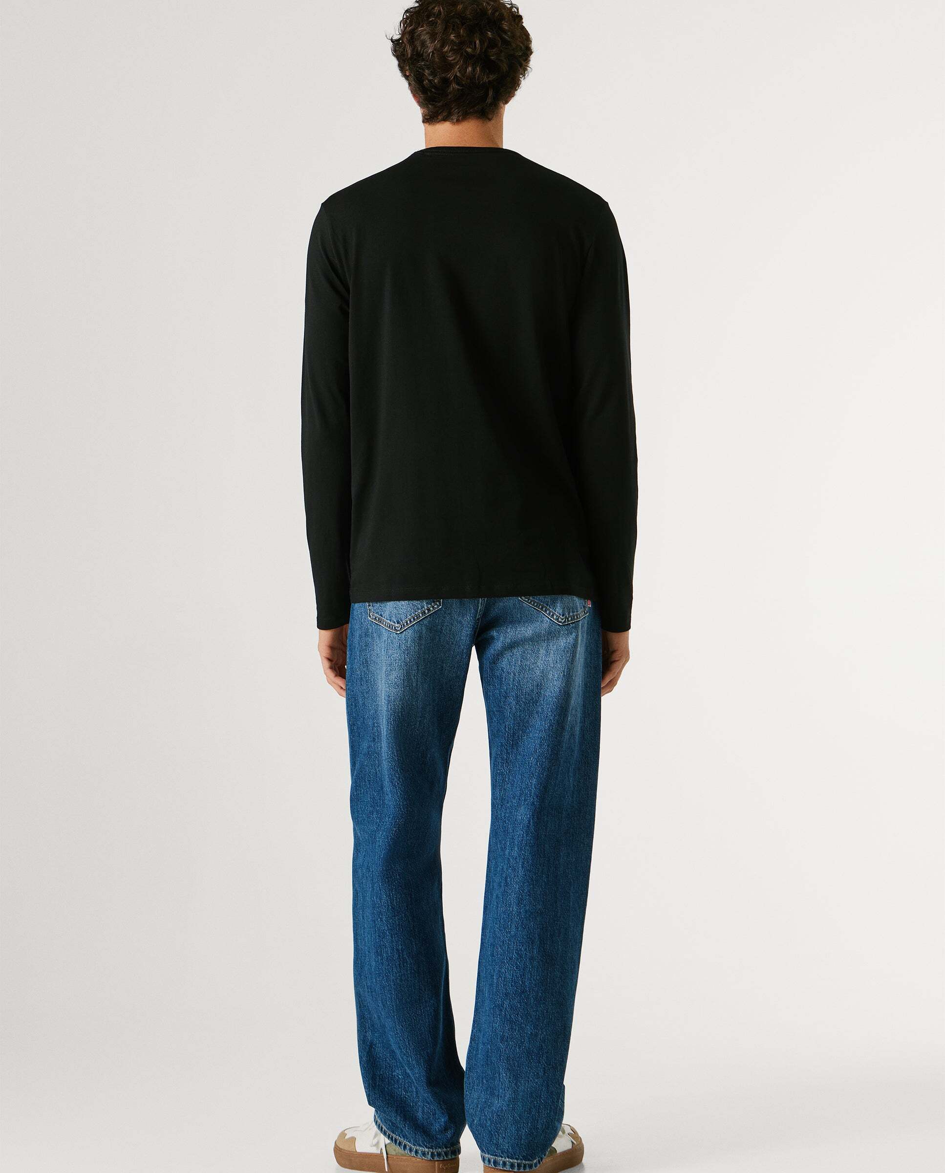 Imagen 3 de Camiseta de hombre manga larga fit slim - Pepe Jeans - Negro Negro