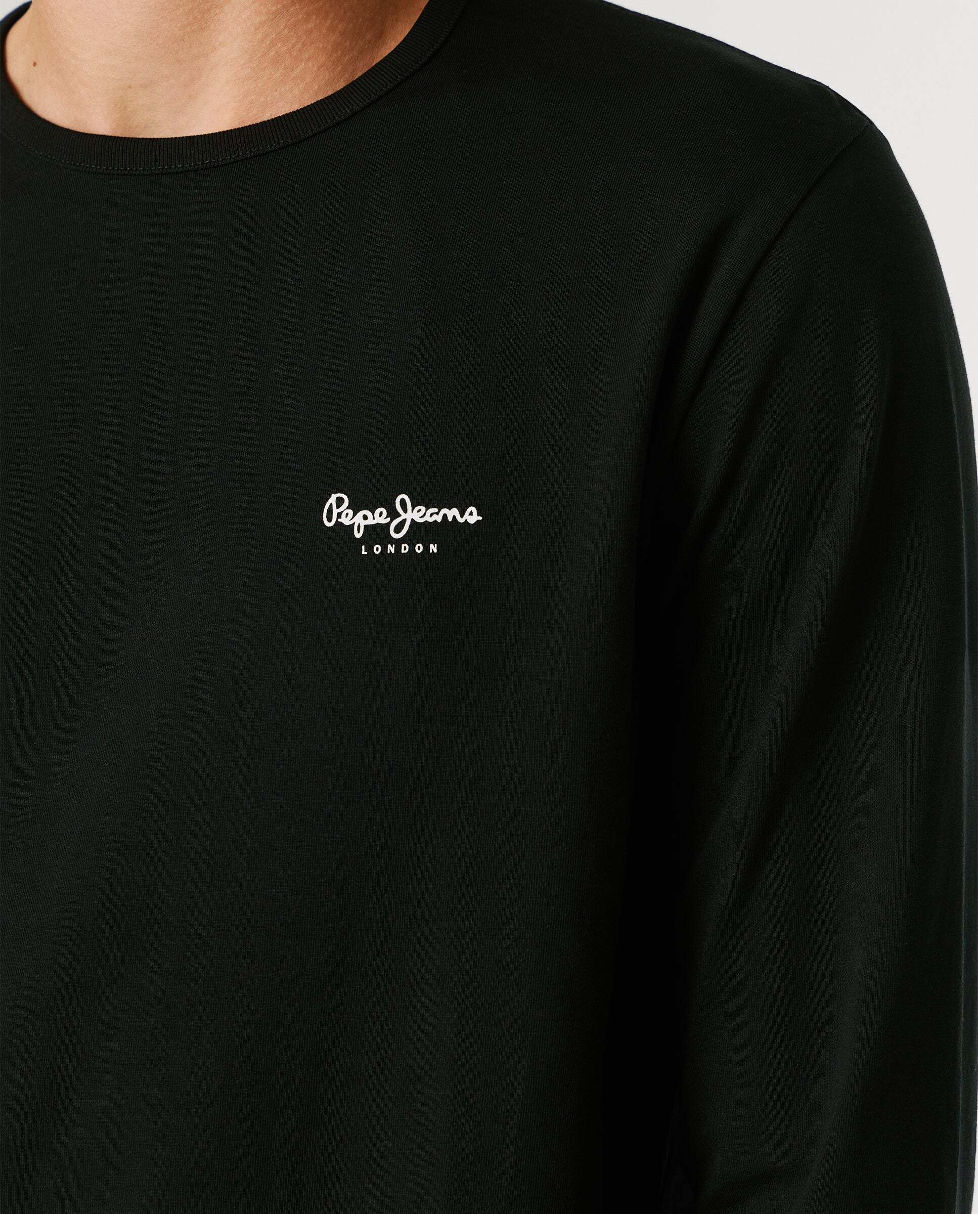 Imagen 5 de Camiseta de hombre manga larga fit slim - Pepe Jeans - Negro Negro