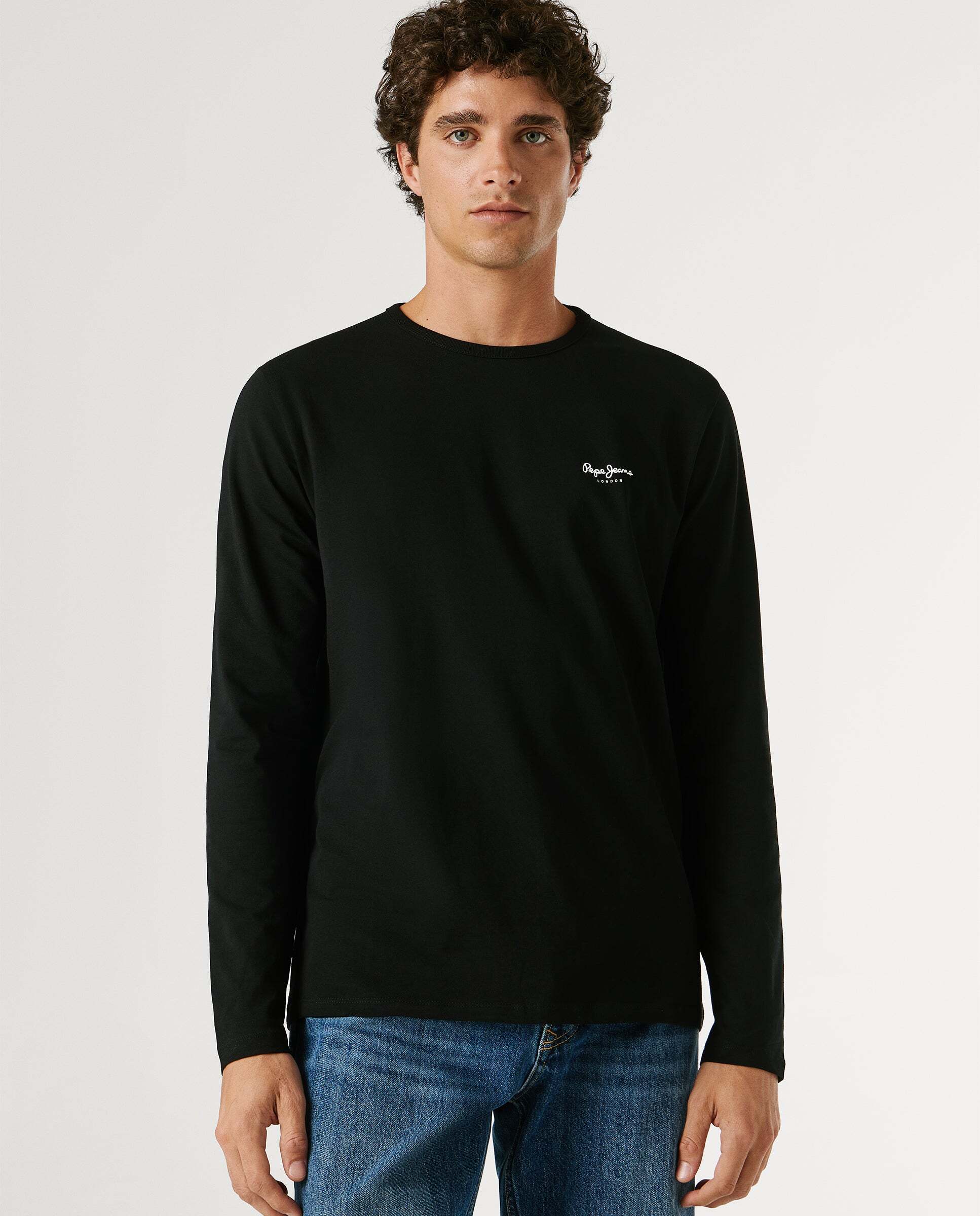 Imagen 6 de Camiseta de hombre manga larga fit slim - Pepe Jeans - Negro Negro