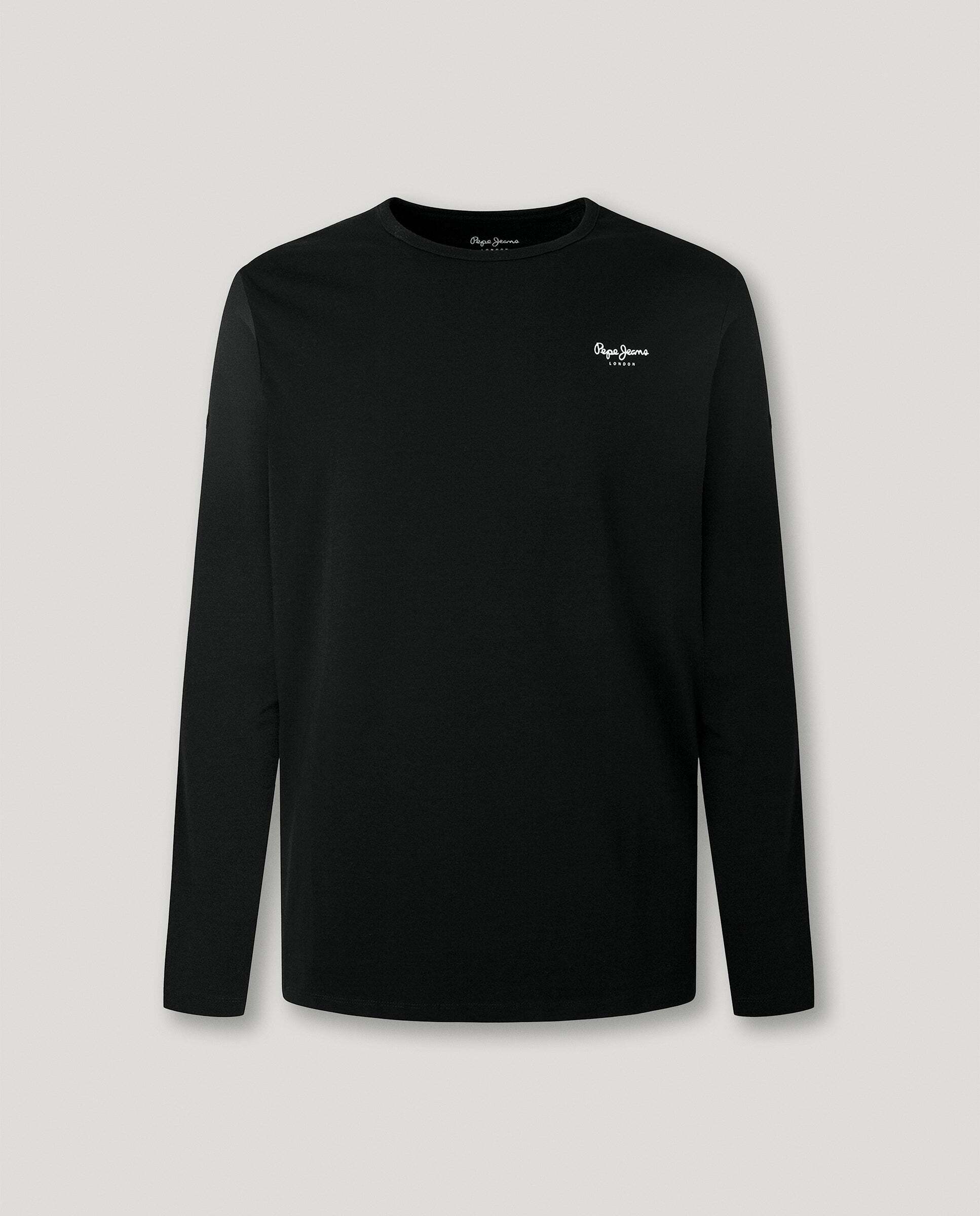 Imagen 9 de Camiseta de hombre manga larga fit slim - Pepe Jeans - Negro Negro