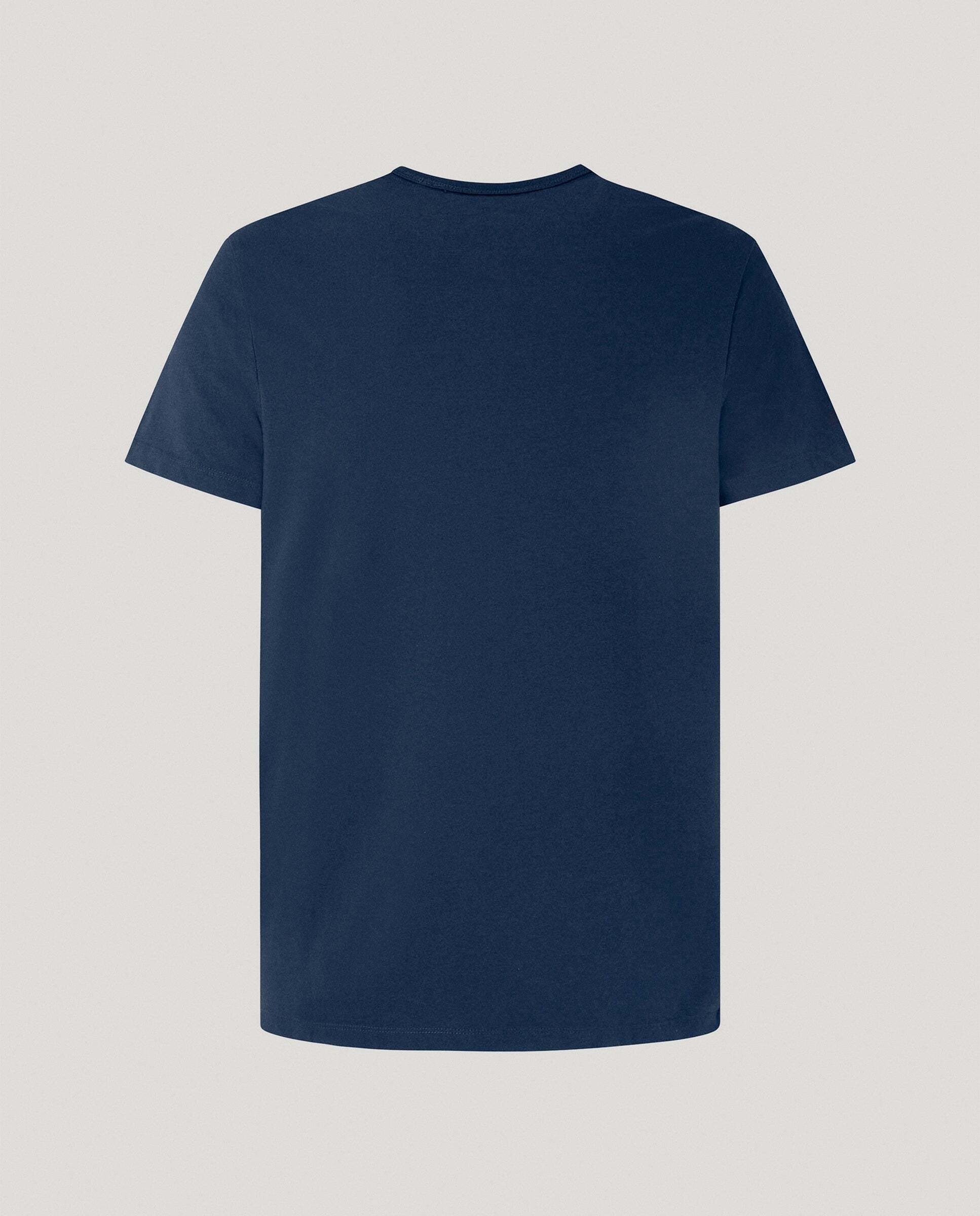 Camiseta de hombre ajustada con logotipo - Pepe Jeans - Azul Azul-8
