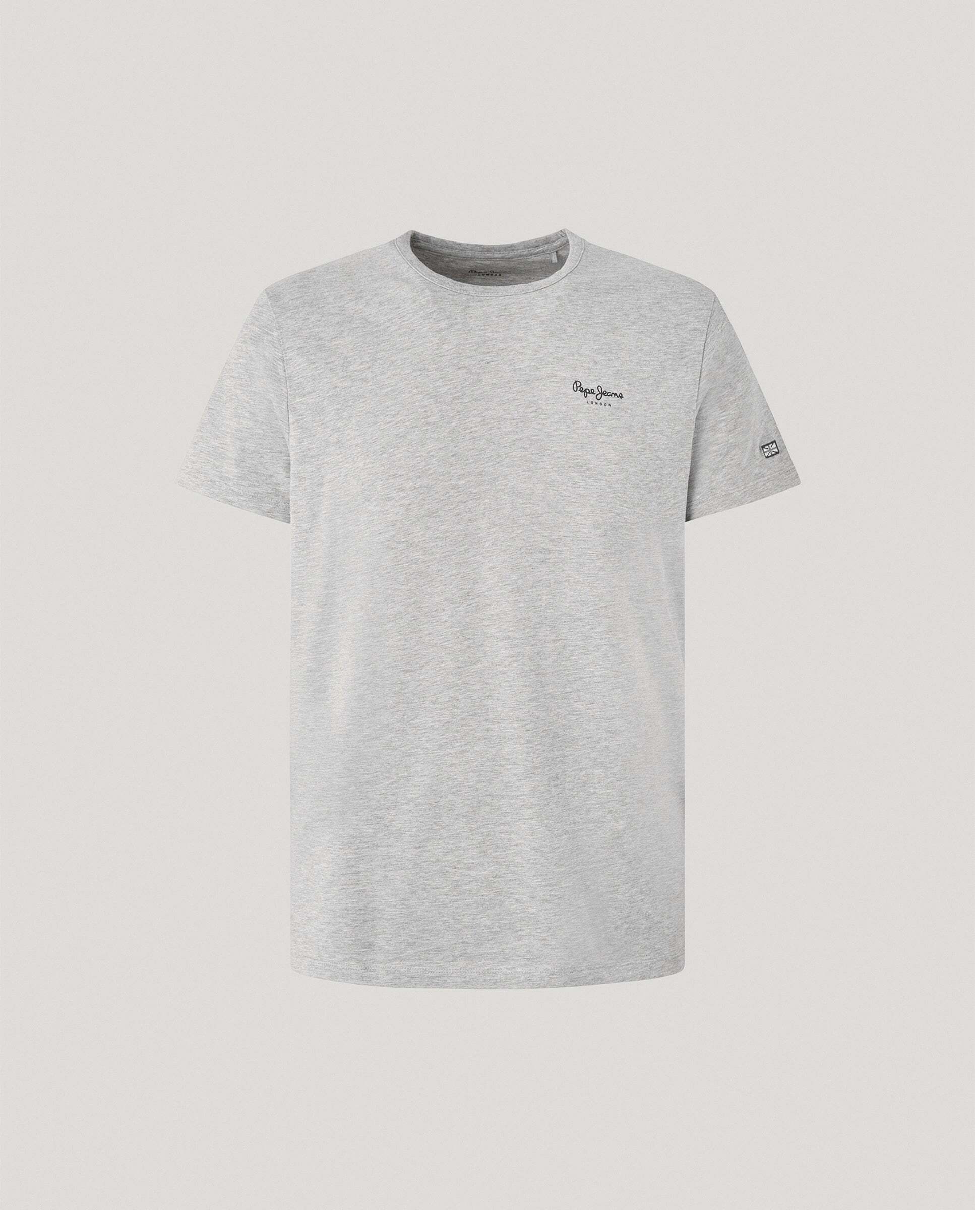 Camiseta de hombre ajustada con logotipo - Pepe Jeans - Gris Gris-9