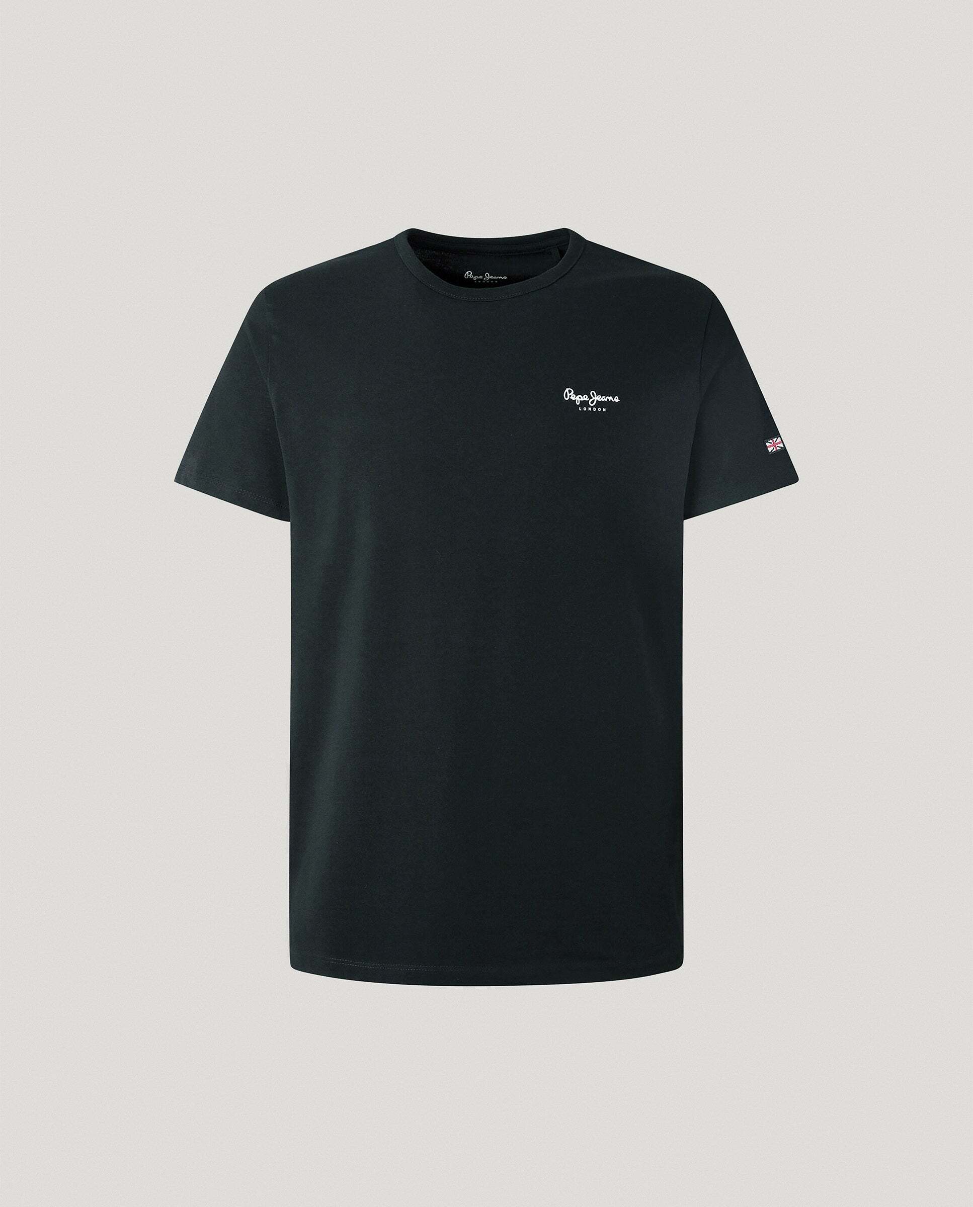 Camiseta de hombre ajustada con logotipo - Pepe Jeans - Negro Negro-9