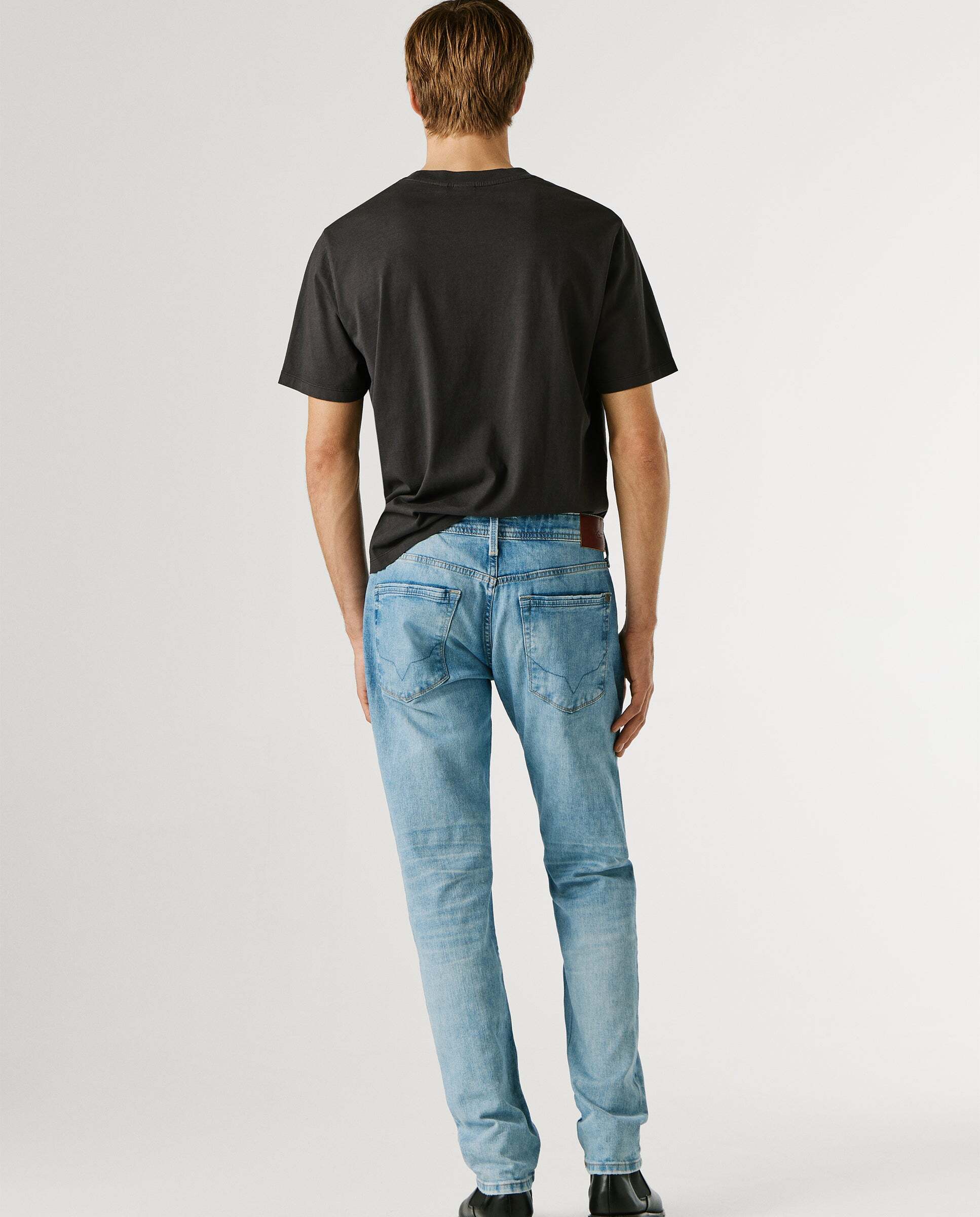 Stanley - Pepe Jeans - jeans fit taper y tiro regular - Negro Negro-3