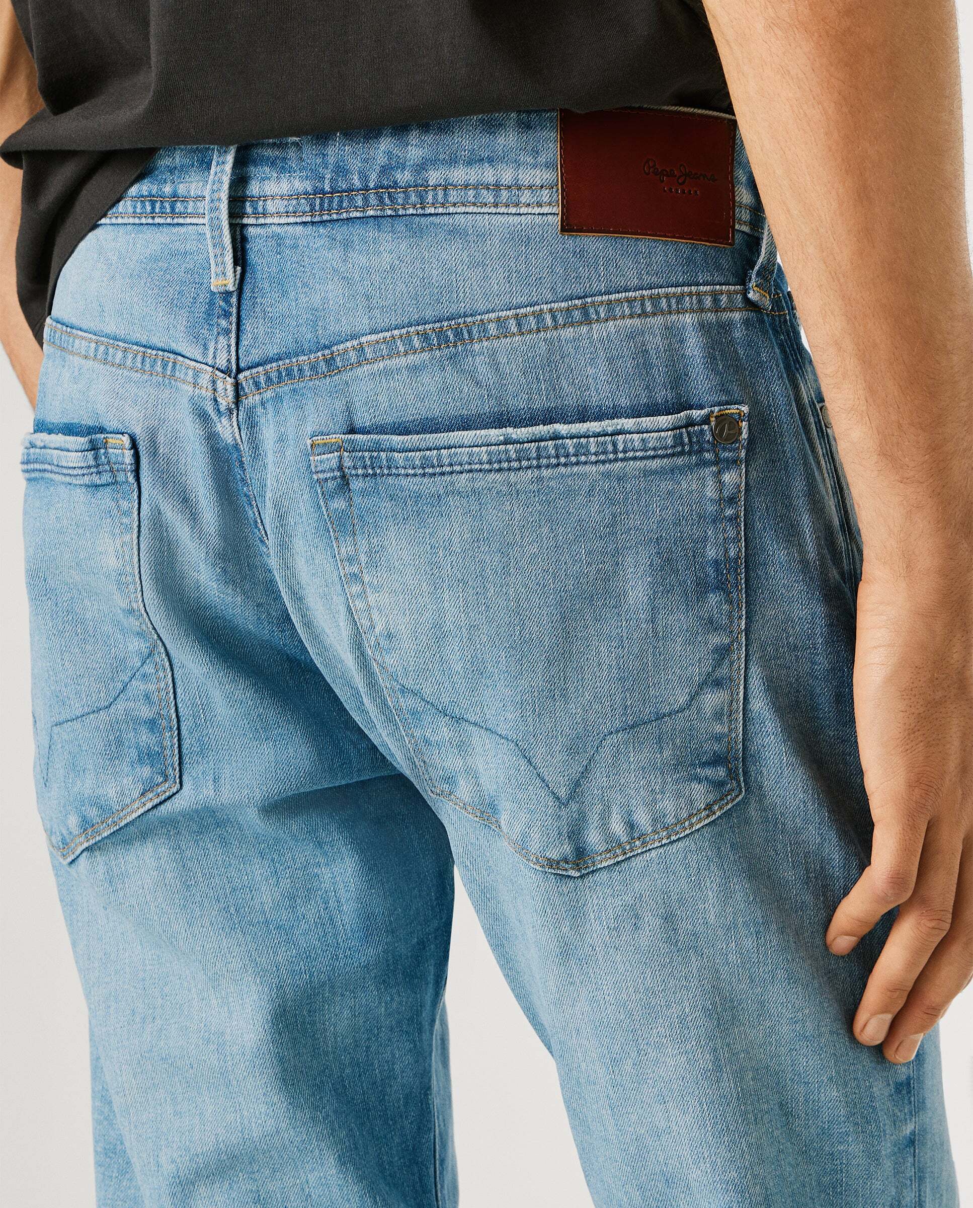 Stanley - Pepe Jeans - jeans fit taper y tiro regular - Negro Negro-5