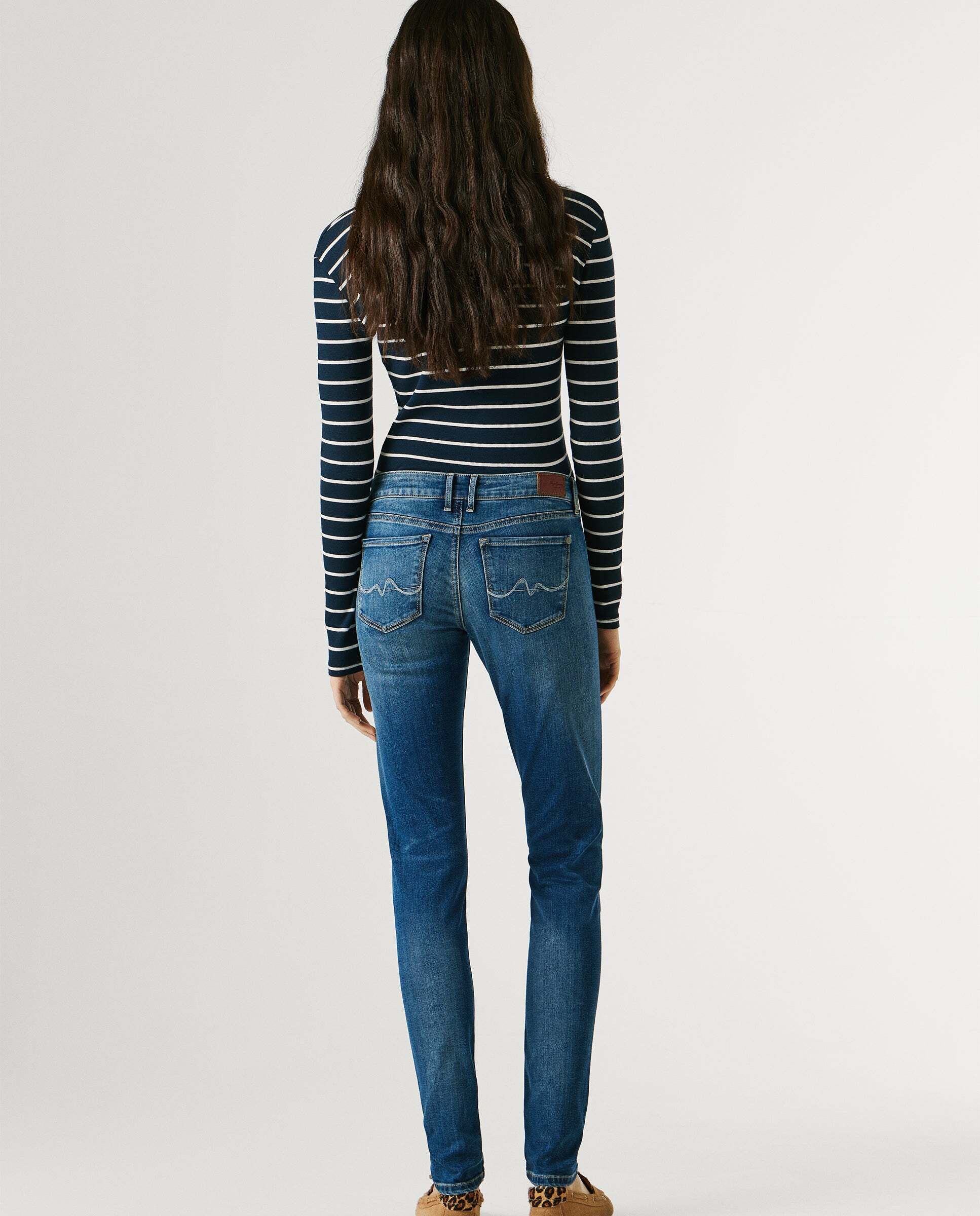 Soho - Pepe Jeans - jeans fit skinny y tiro medio - Gris Gris-3