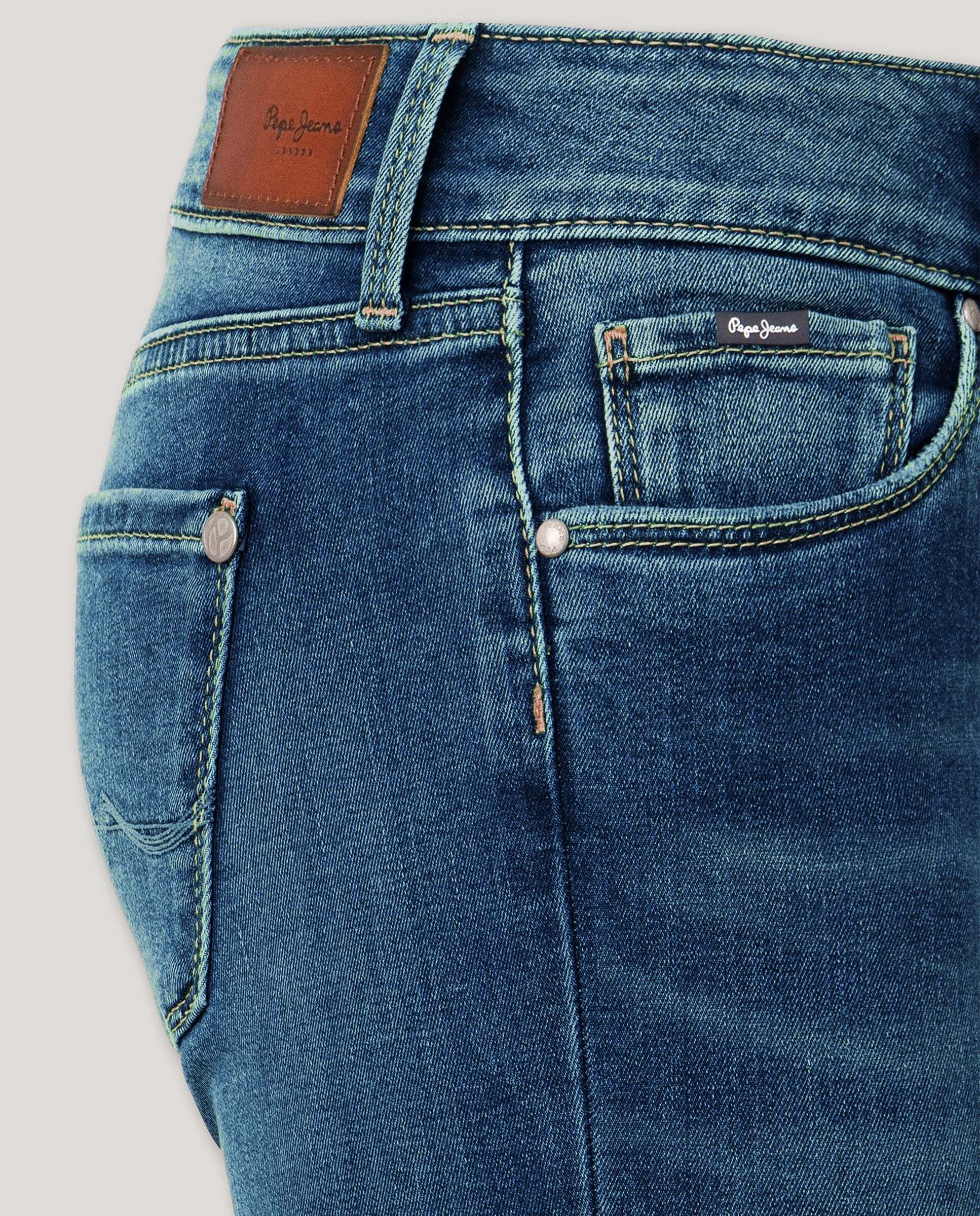 Soho - Pepe Jeans - jeans fit skinny y tiro medio - Gris Gris-8