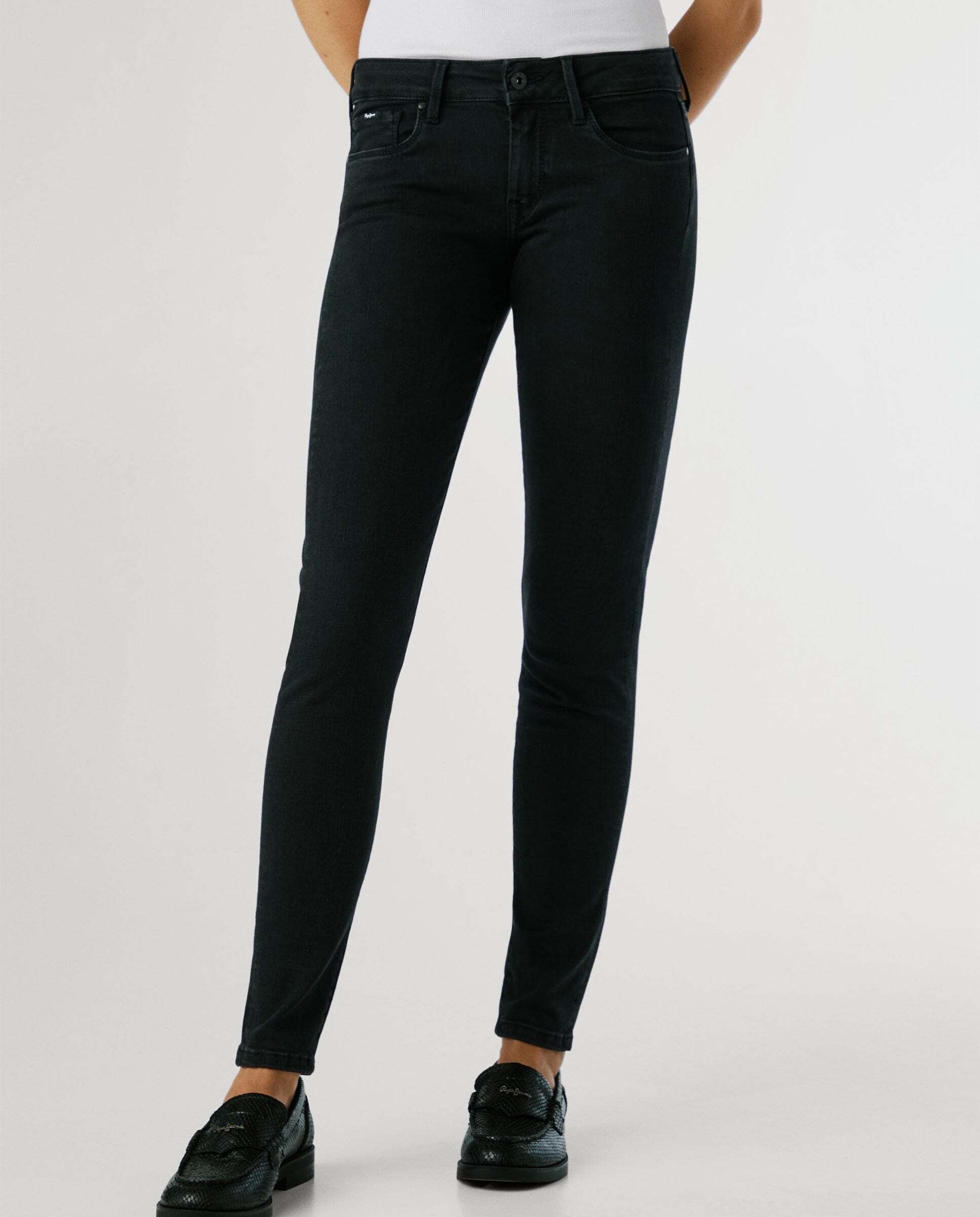 Soho - Pepe Jeans - jeans fit skinny y tiro medio - Negro Negro-2