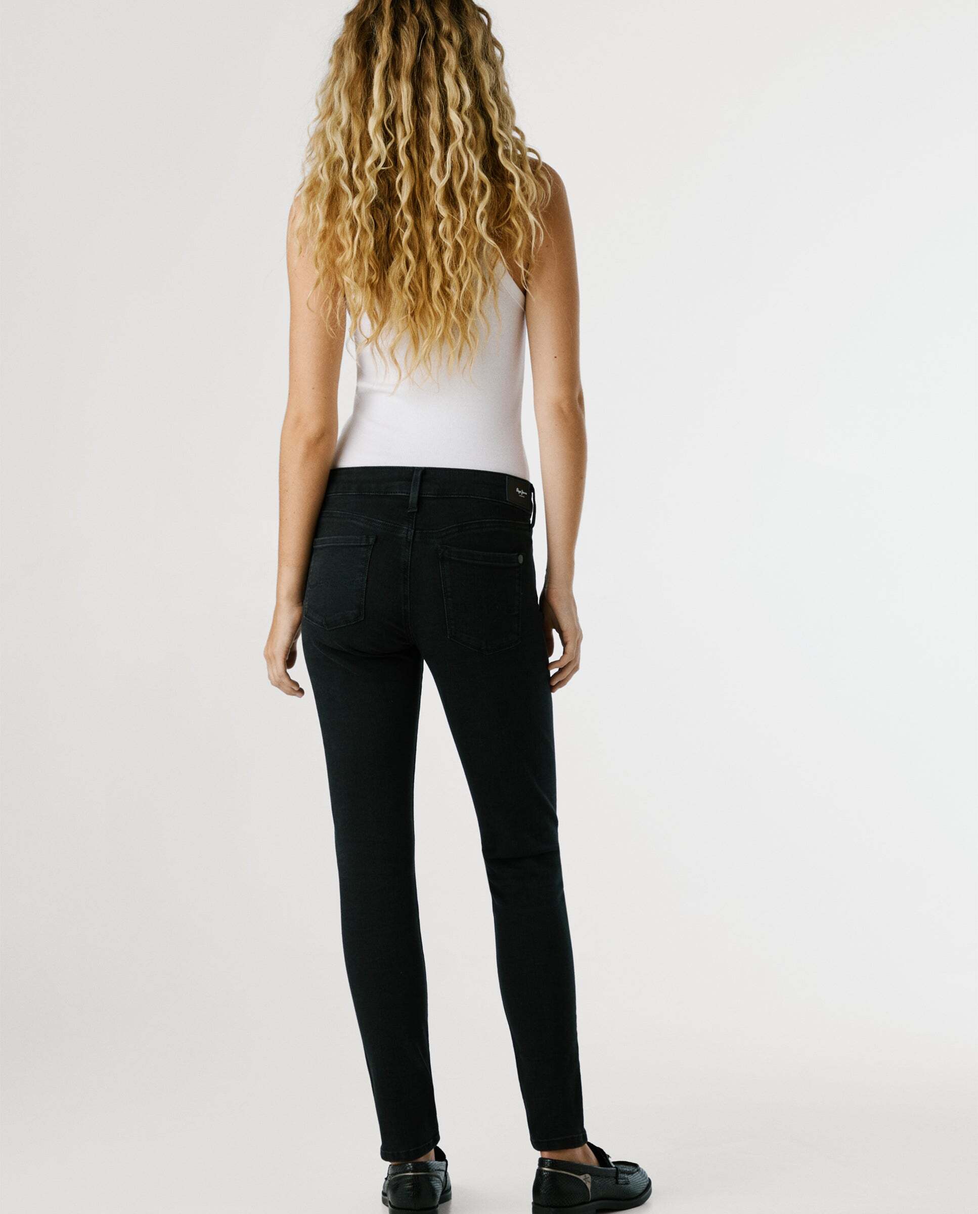 Soho - Pepe Jeans - jeans fit skinny y tiro medio - Negro Negro-3