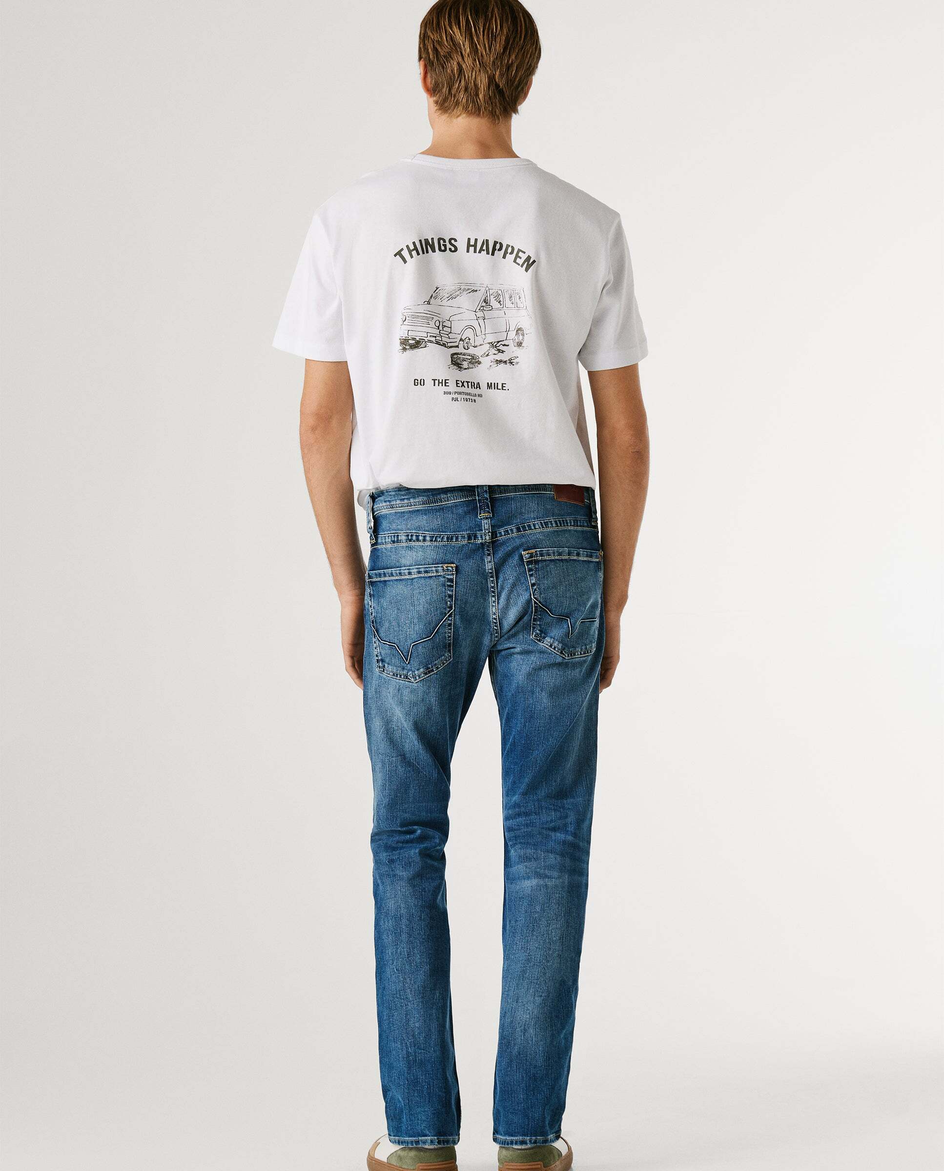 Cash- jeans fit y tiro regular - Pepe Jeans - Azul Azul-3